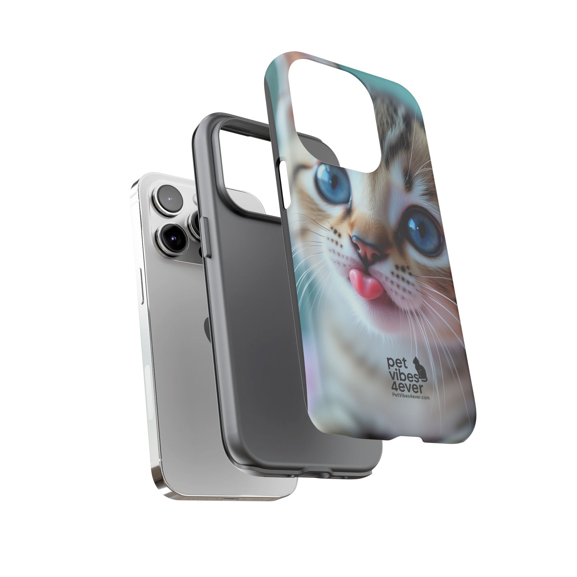 Cute Cat Phone Case, Pet Lover Gift, Funny Animal Protector, Cute Tech Accessories, Cat Mom Gift