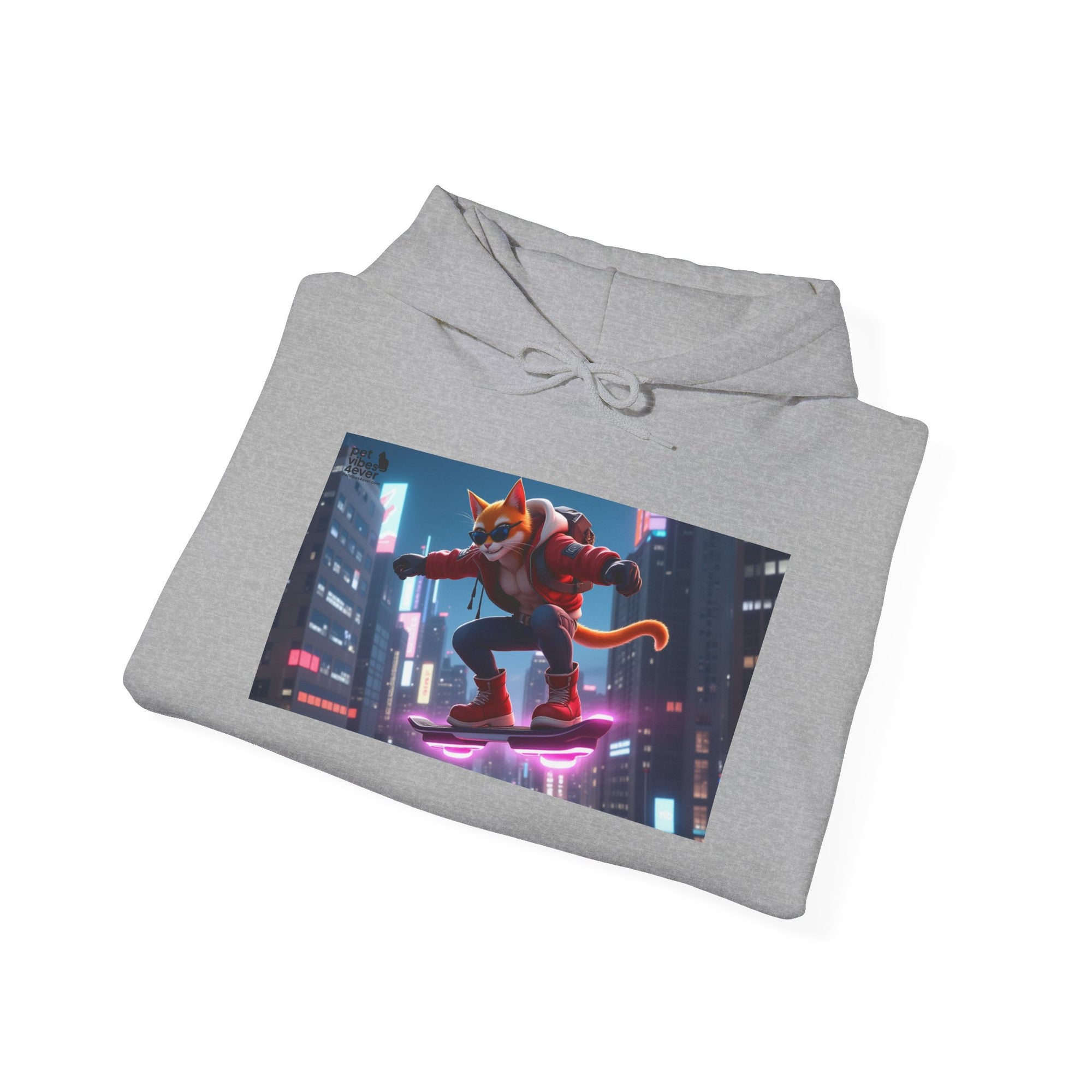 Urban Jungle Unisex Hoodie - Retro Neon Design, Streetwear Sweatshirt, Perfect for Teens, Gift for Video Game Lovers, Cozy Layering