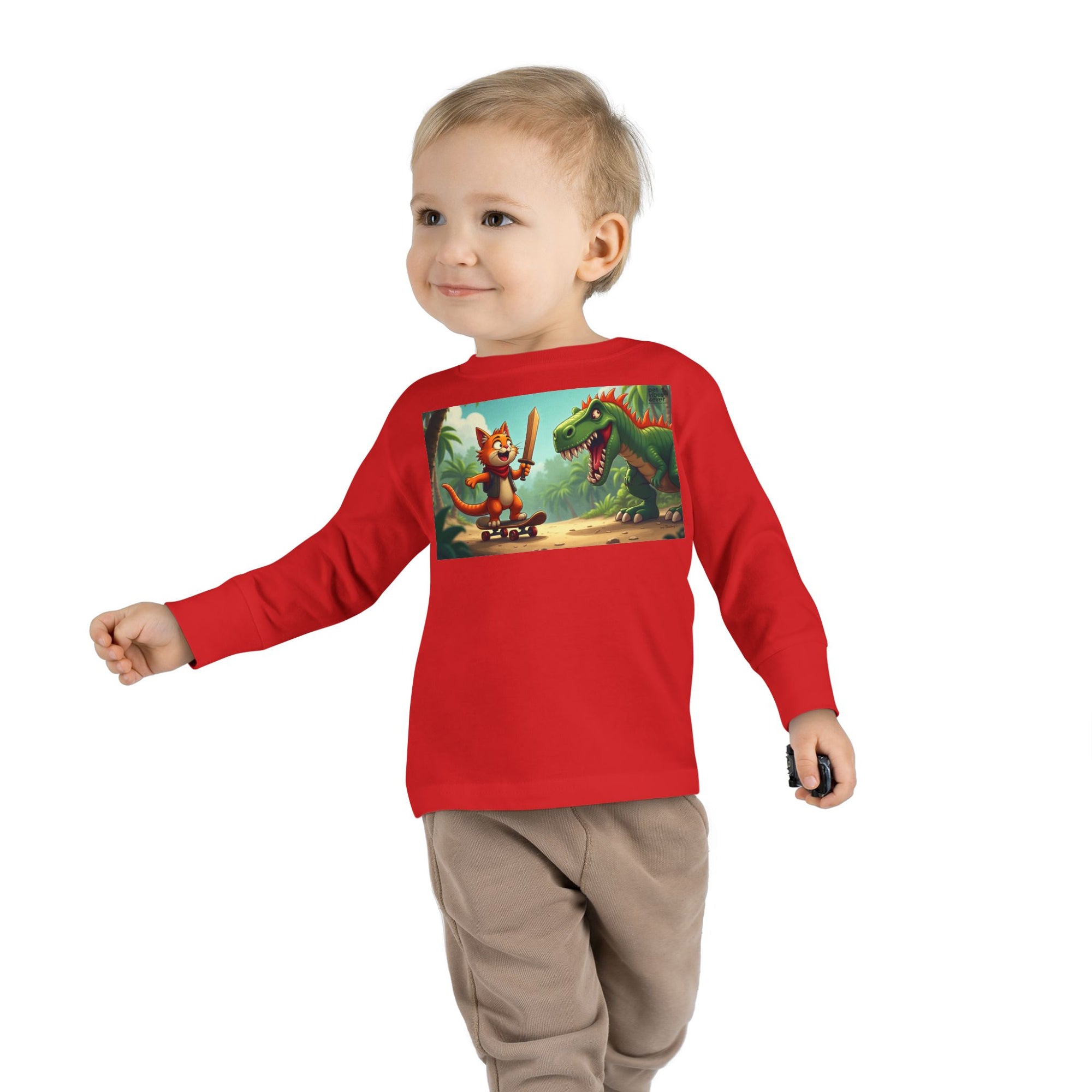 Whimsical Dinosaur Adventure Toddler Long Sleeve Tee - Perfect for Playdates, Birthdays, Family Outings, and Everyday Fun, Kids' [...]