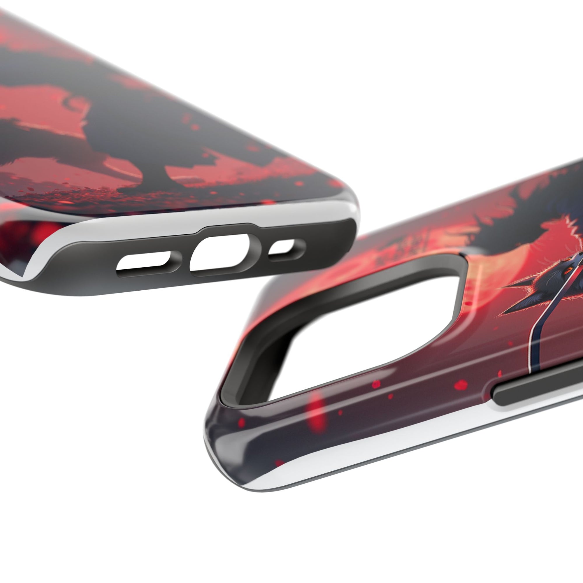 Samurai Cat Phone Case – Impact-Resistant, Pet Lovers, Cool Tech Accessories, Anime Aesthetic, Unique Gifts