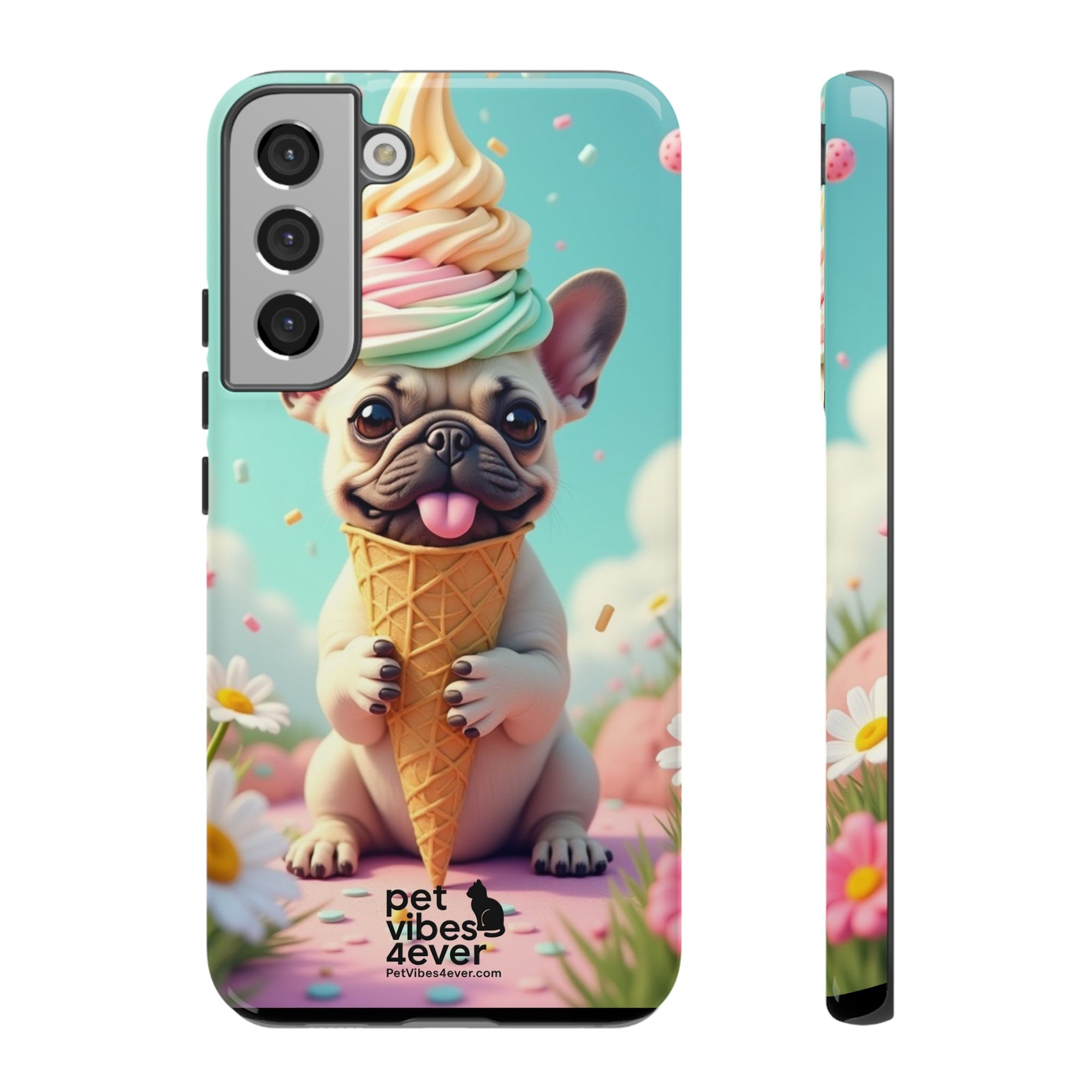 Cute Dog Phone Case, Pet Lover Gift, Tough iPhone/Android Cover, Dog Art, Fun Phone Accessory
