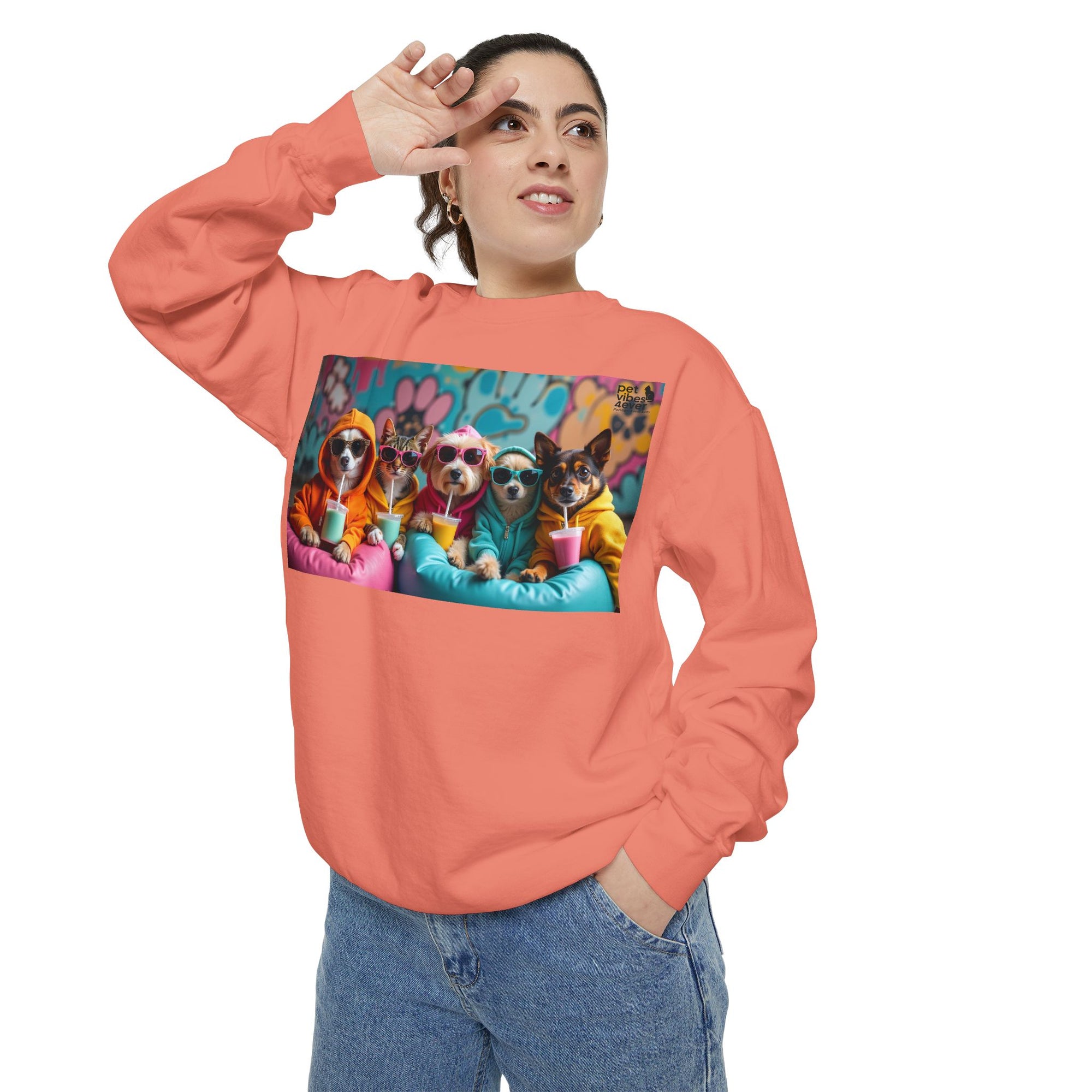 Colorful Dog Lovers Unisex Sweatshirt, Cozy Apparel for Pet Owners, Gift for Dog Lovers, Cute Animal Sweatshirt, Fun Casual Wear