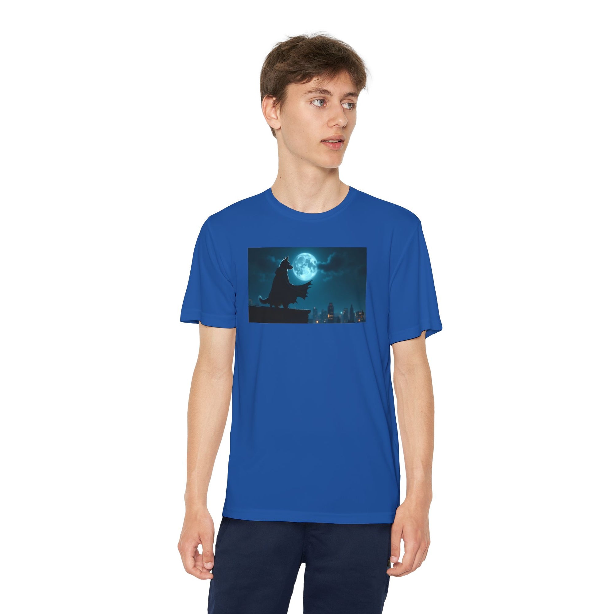 Youth Competitor Tee with Bold Eclipse Design, Perfect for Sports Events, Birthdays, Fun Outings, Team Spirit, Unique Gift Idea