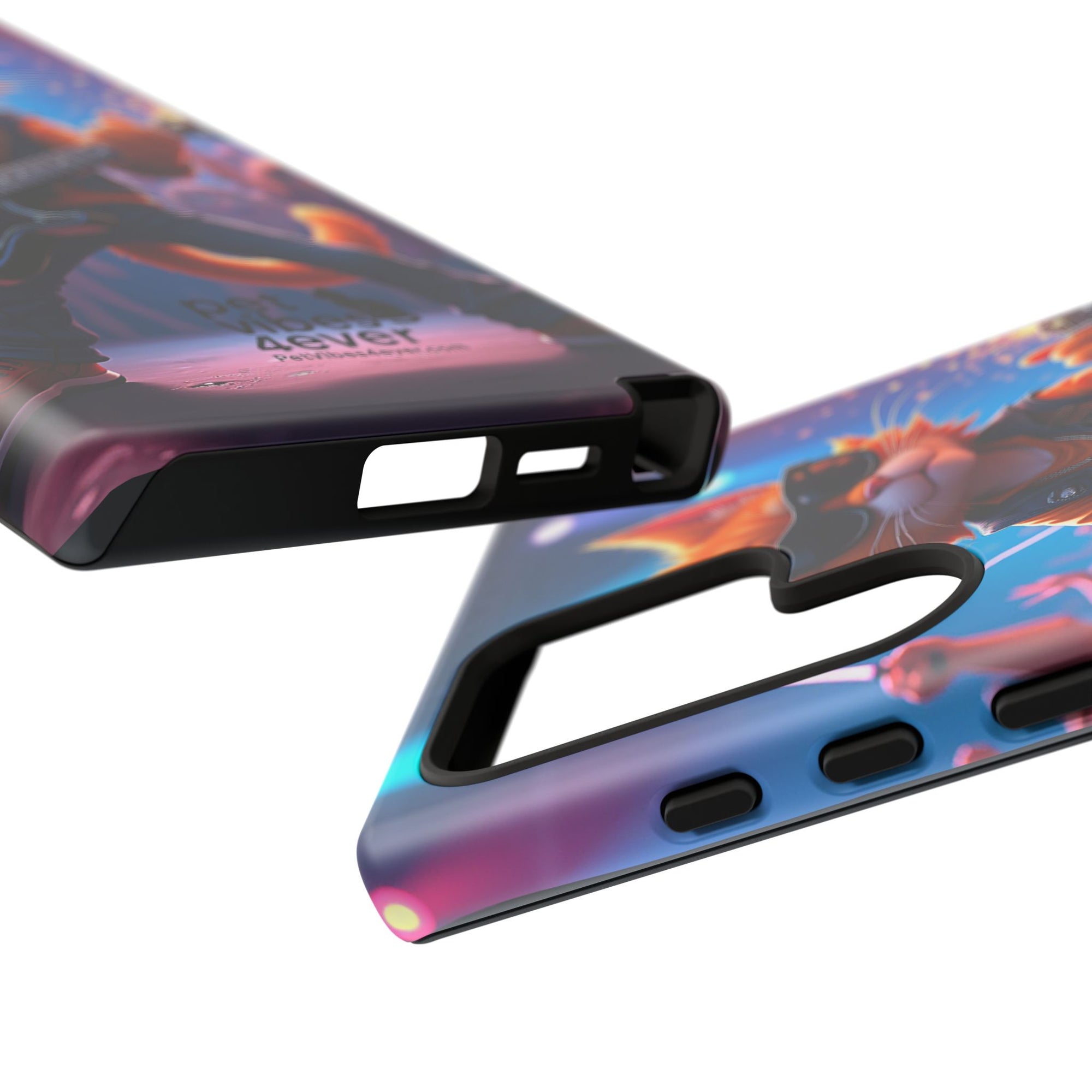 Guitar Cat Phone Case | Fun Pet Vibes | Unique Gift for Cat Lovers, Music Fans, Pet Owners, Birthday, Holidays, Personal Use
