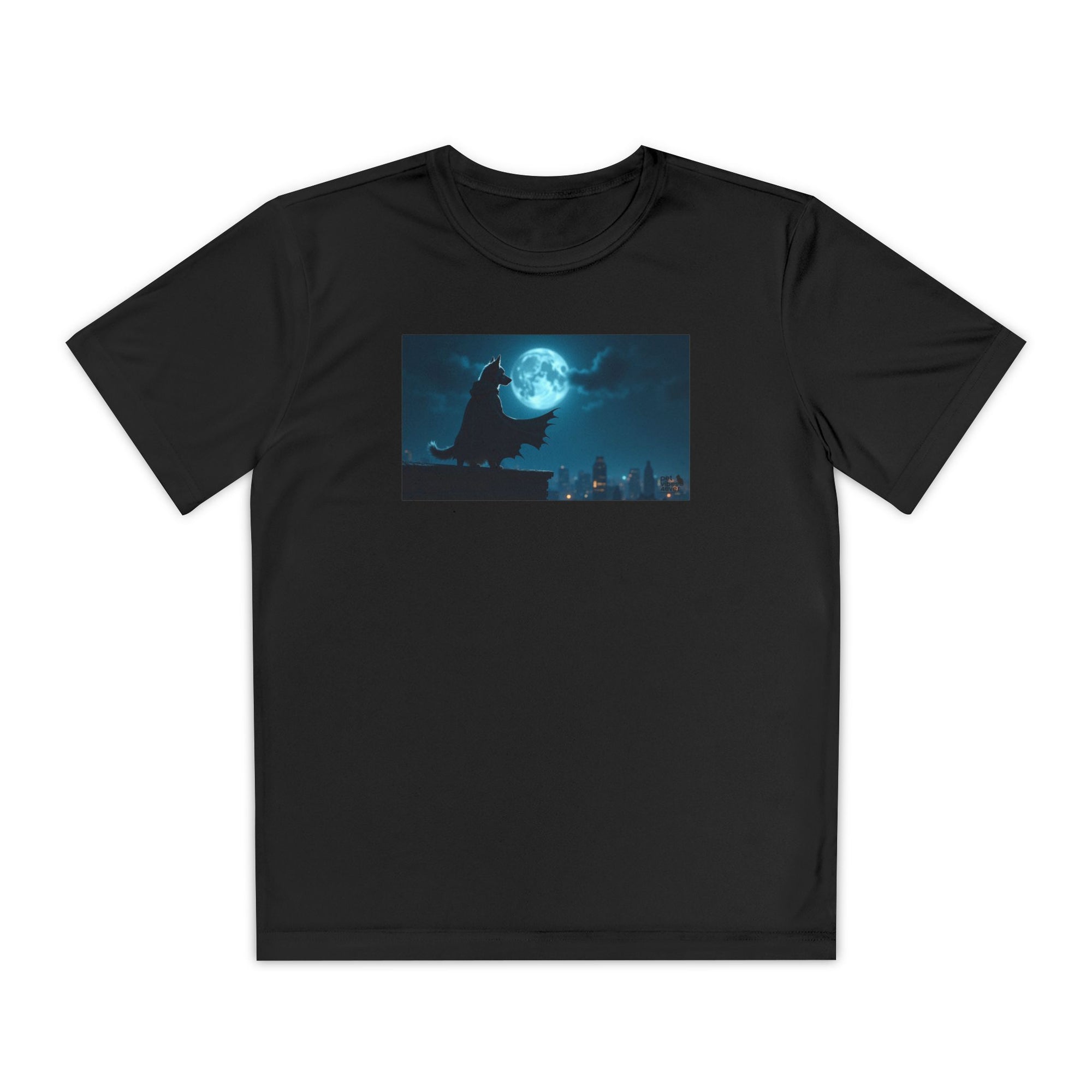Youth Competitor Tee with Bold Eclipse Design, Perfect for Sports Events, Birthdays, Fun Outings, Team Spirit, Unique Gift Idea