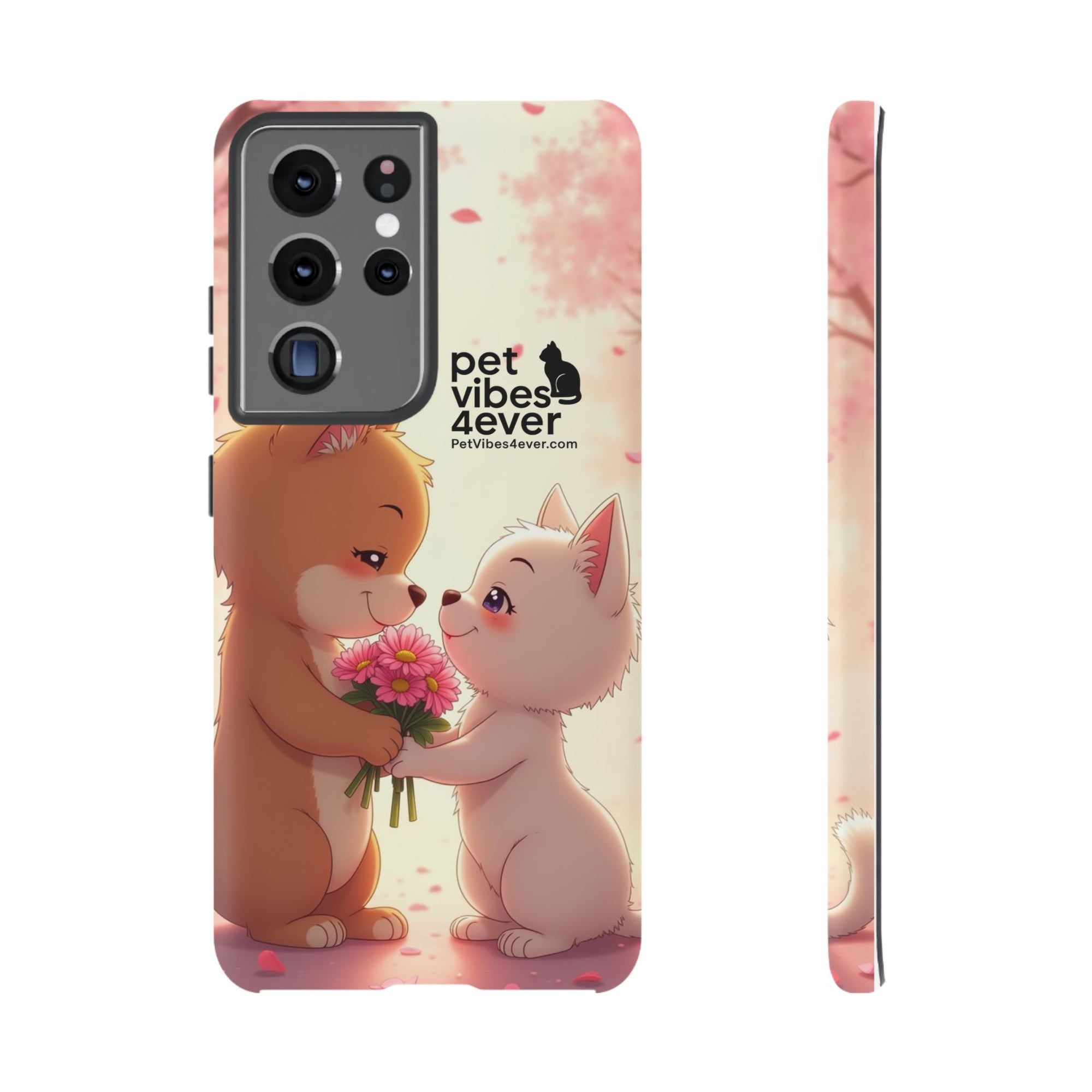 Cute Pet Themed Phone Case, Animal Lovers Gift, Valentine's Day, Cute Phone Cover, Pet Vibes Forever