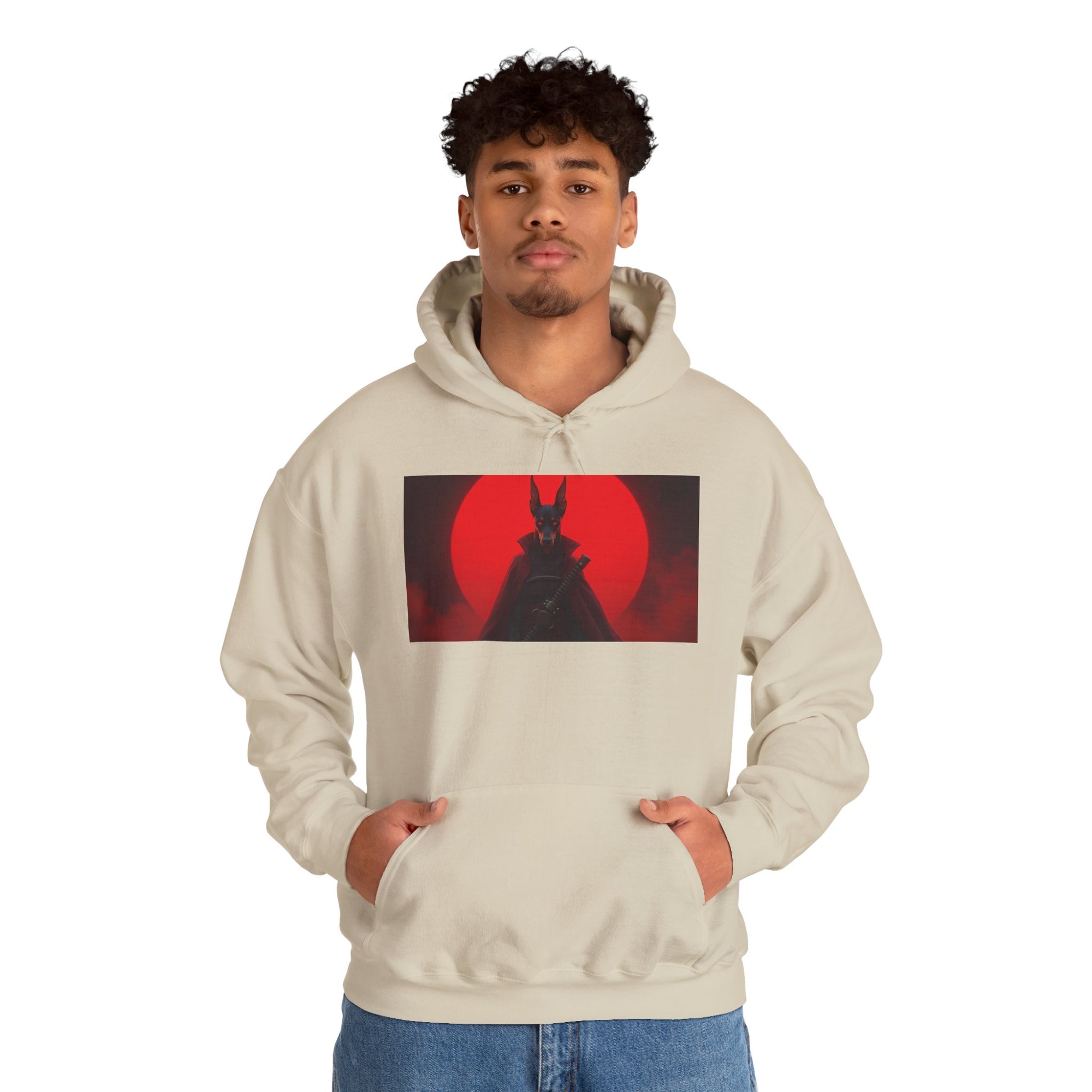 Red Sun Graphic Hoodie for Fans, Perfect for Cozy Days, Gifting, Festivals, and Casual Outings.