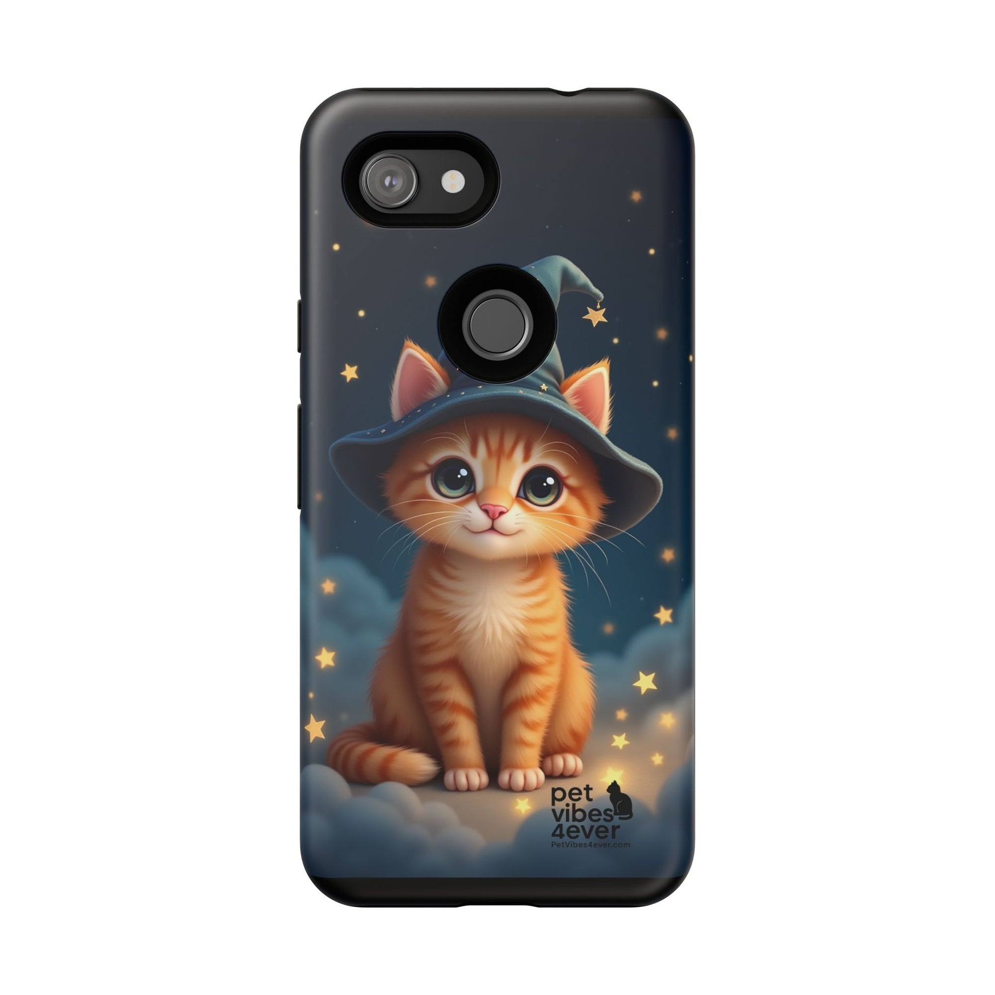 Cat-Themed Phone Case, Cute Cat Case, Pet Lover Gift, Kawaii Phone Accessory, Celestial Cat Design, Stylish Gadget Protector