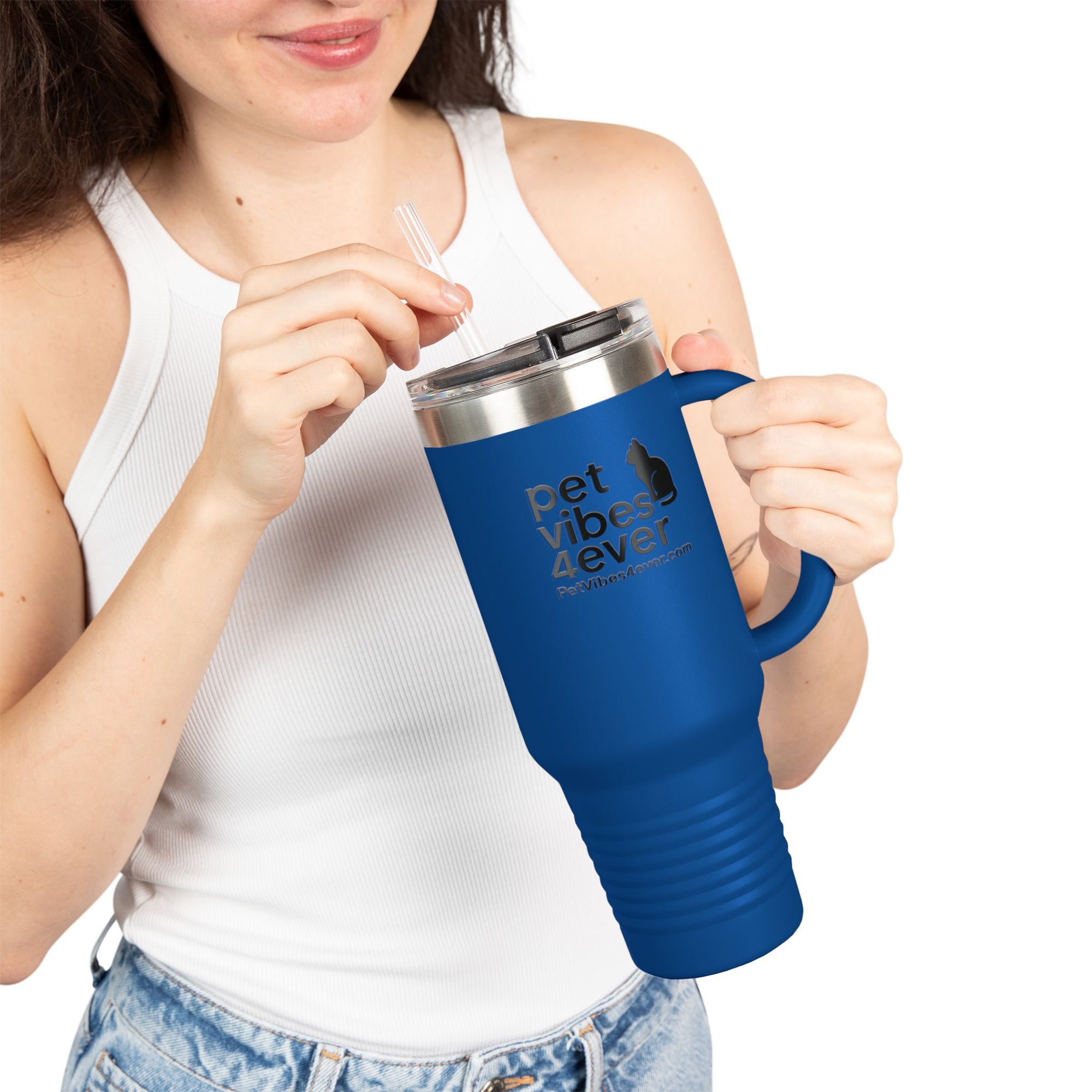 Pet Vibes Insulated Travel Mug | 40oz Coffee Cup for Animal Lovers | Personalized Gift | Eco-Friendly Drinkware | Travel Accessory | [...]