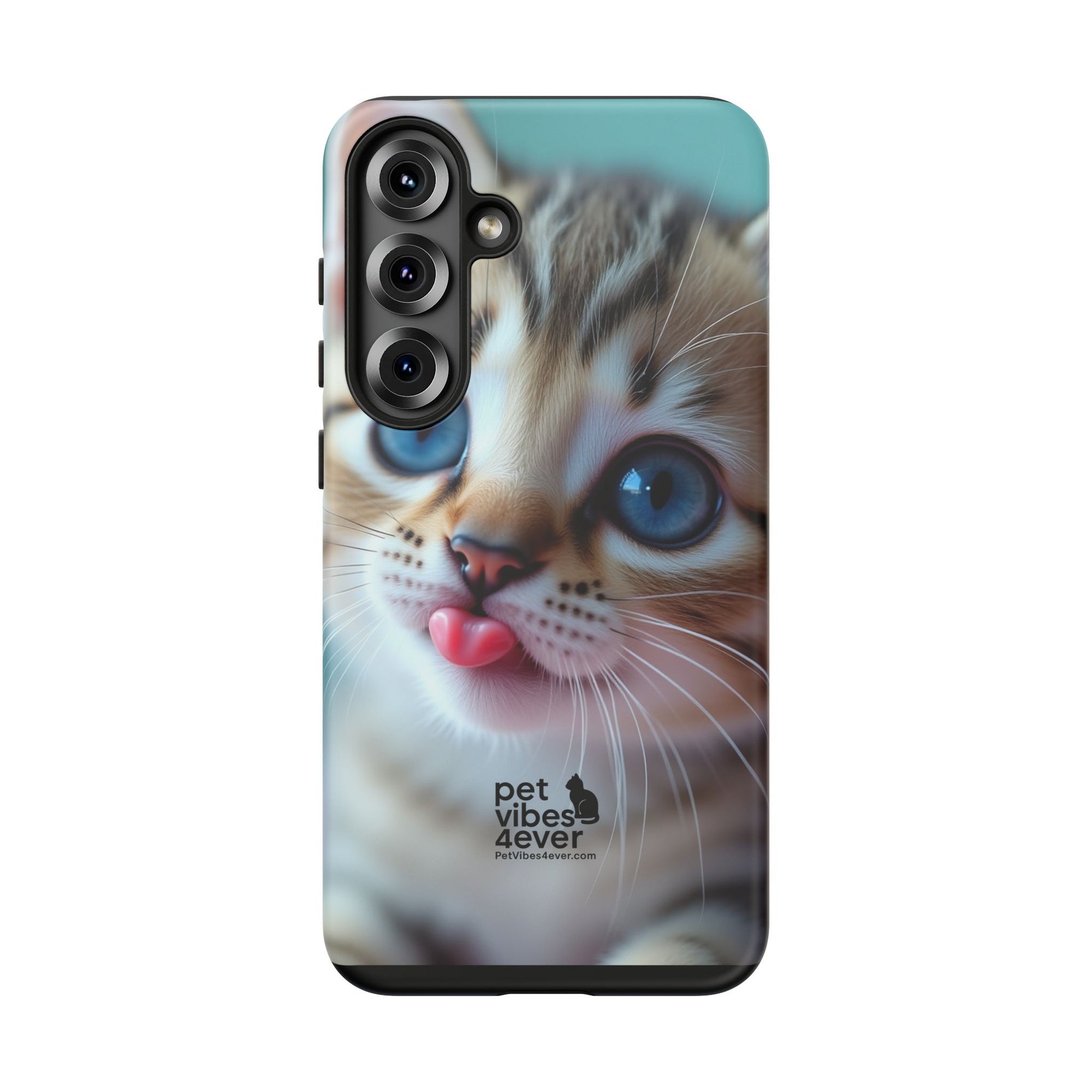 Cute Cat Phone Case, Pet Lover Gift, Durable Phone Cover, Animal Print Case, Cute Kitten Accessory