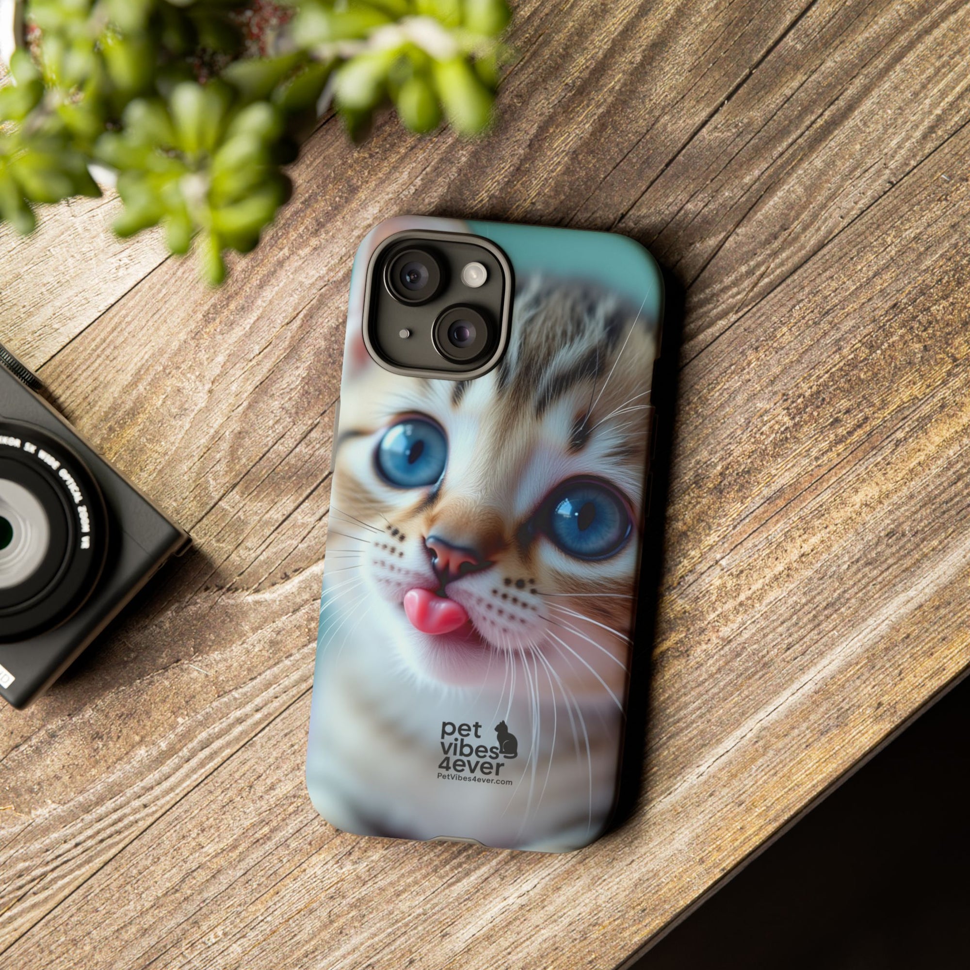 Cute Cat Phone Case, Pet Lover Gift, Funny Animal Protector, Cute Tech Accessories, Cat Mom Gift