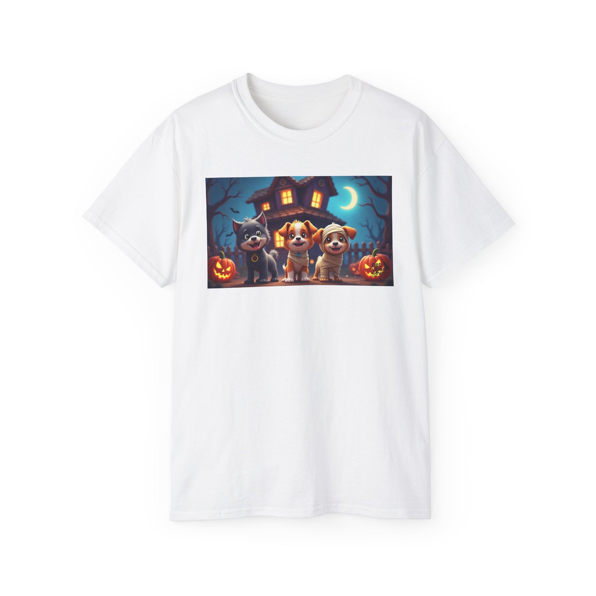 Halloween Pet Tee, Unisex Ultra Cotton T-Shirt, Cute Dog T-Shirt, Pet Lovers Gift, Halloween Costume Top