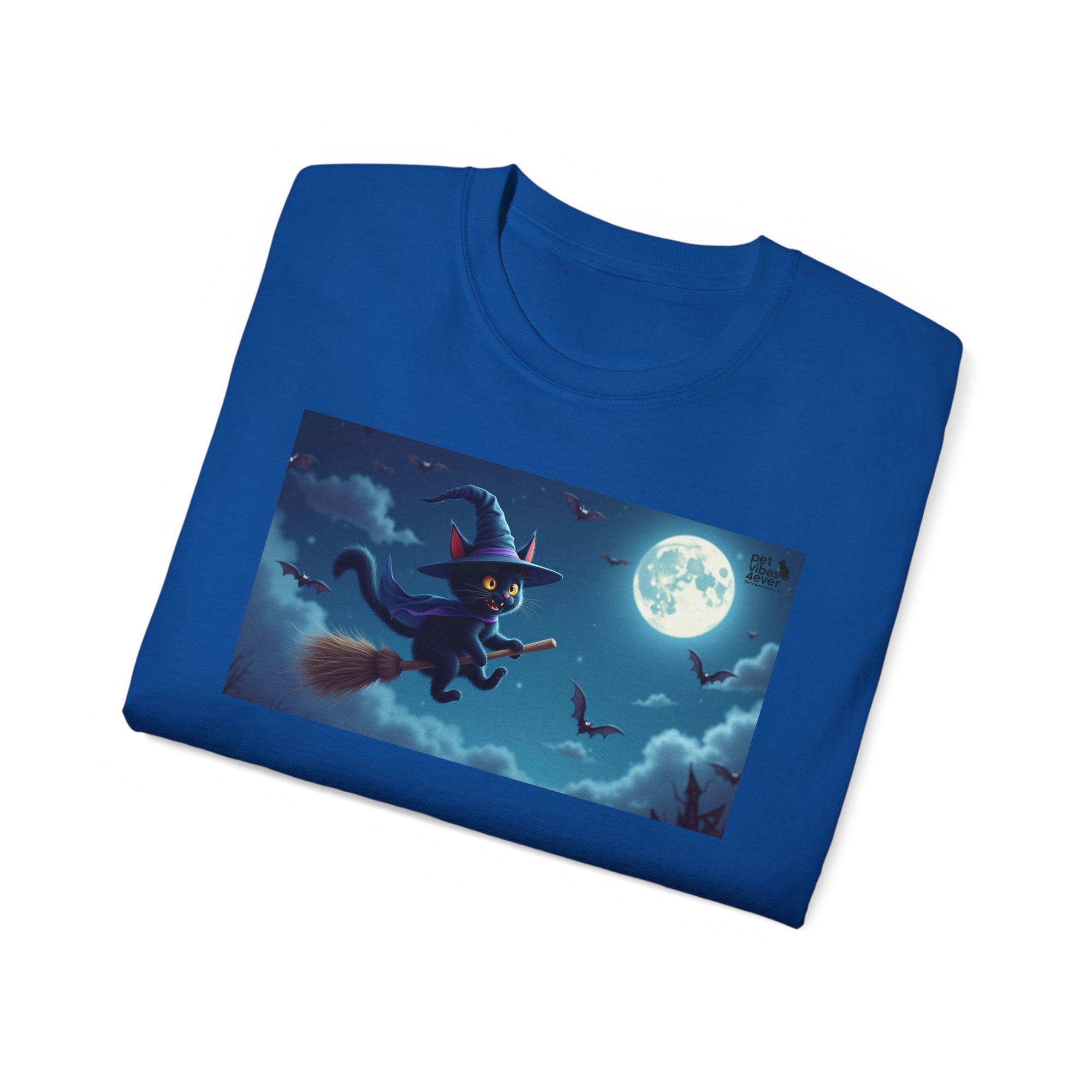 Moonlit Witch Unisex Tee | Spooky Vibes, Halloween Must-Have, Cozy Gift, Comfortable Everyday Wear, Magical Spirit Apparel