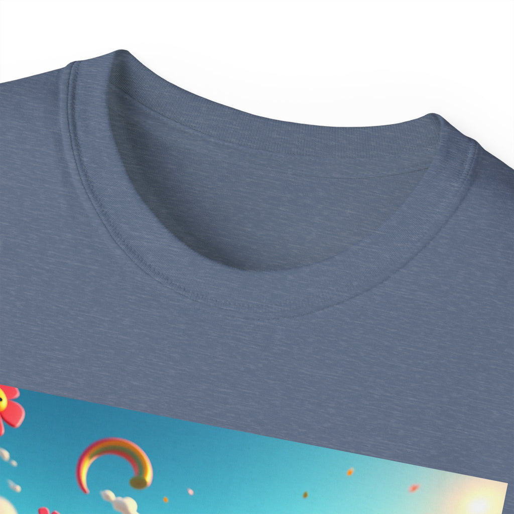 Colorful Fantasy Art Tee, Unisex Tee, Graphic T-Shirt, Fun Gift, Casual Wear, Summer Style, Festival Fashion