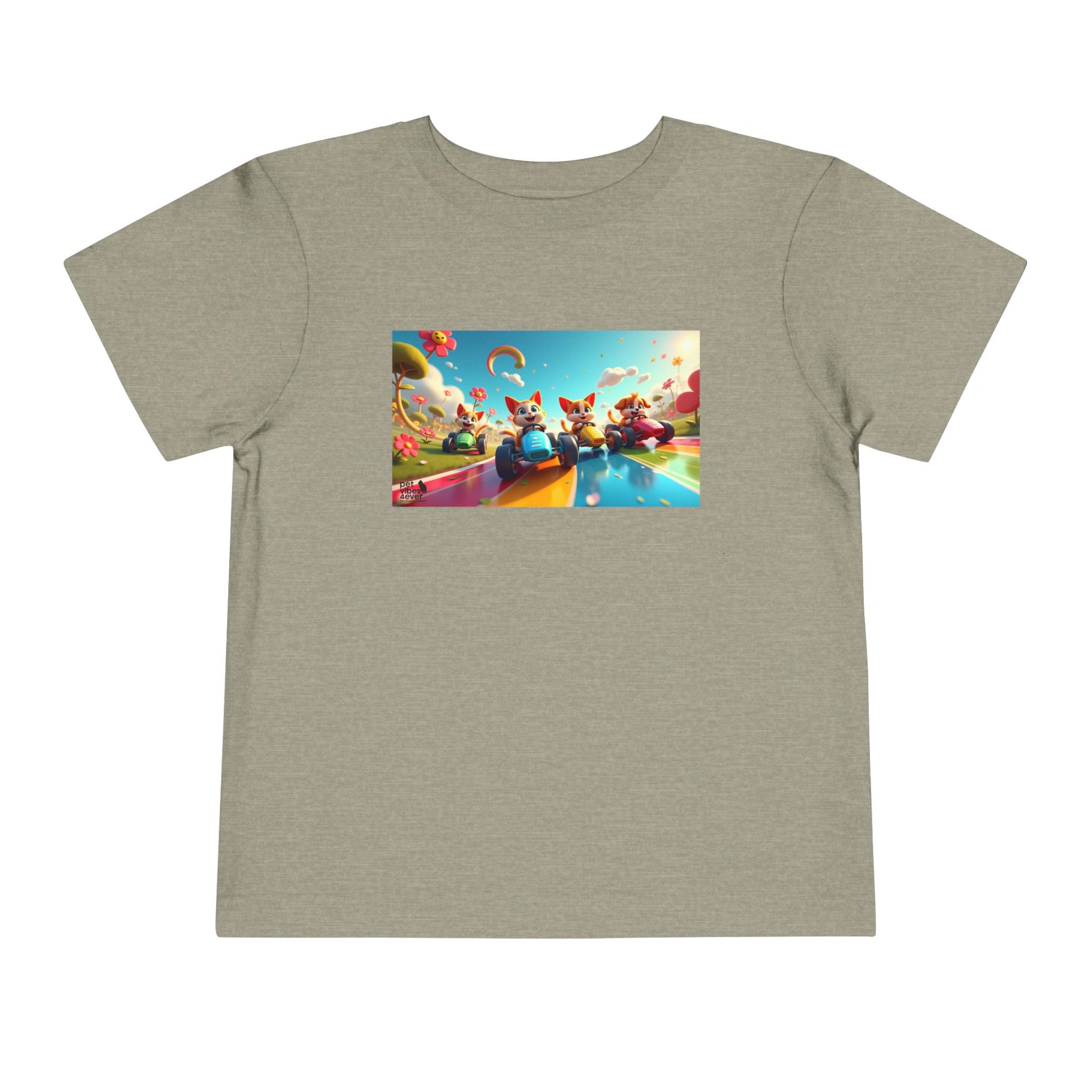 Colorful Toddler Short Sleeve Tee, Fun Kids T-Shirt, Summer Playwear, Birthday Gift, Rainbow Design Tee, Everyday Playwear