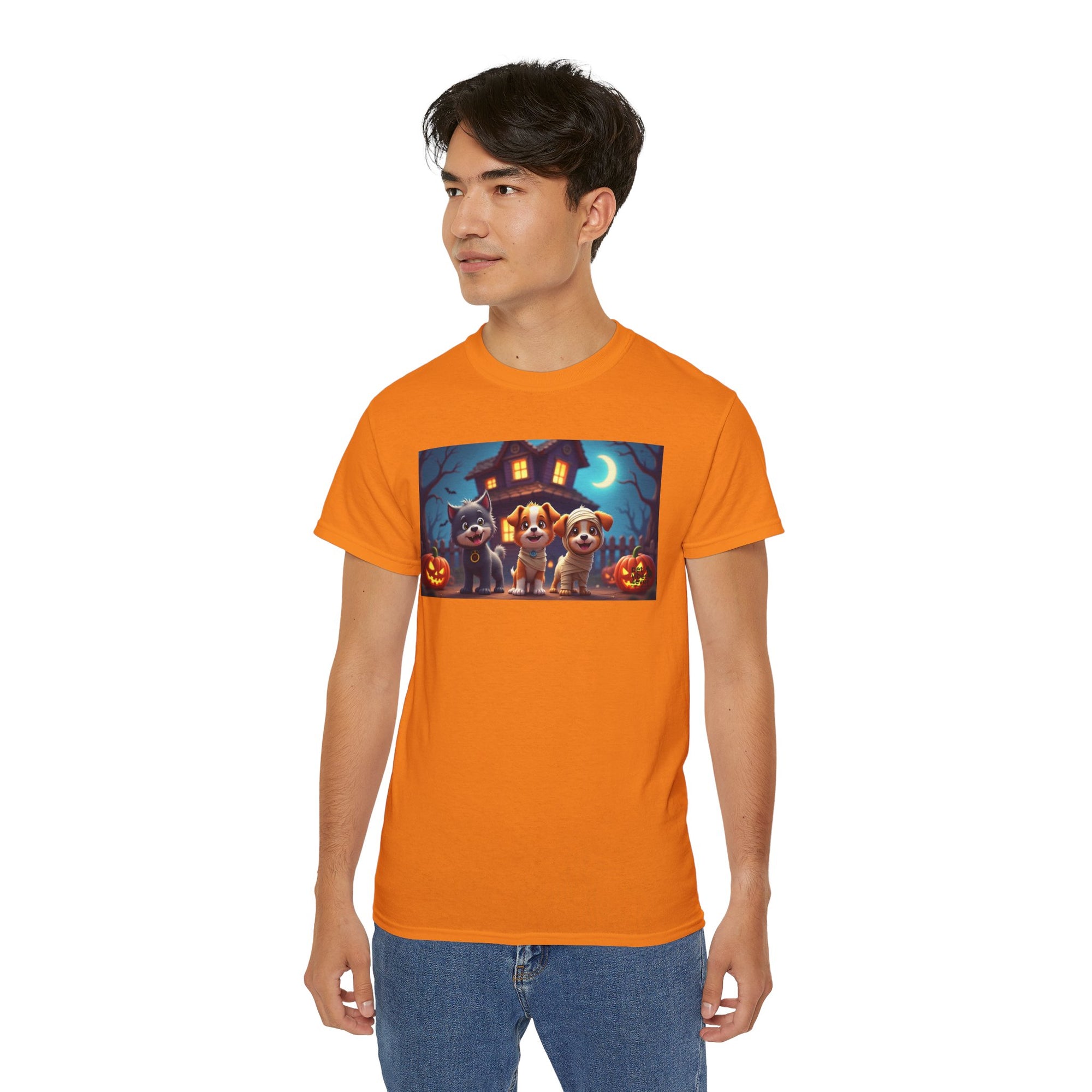 Halloween Pet Tee, Unisex Ultra Cotton T-Shirt, Cute Dog T-Shirt, Pet Lovers Gift, Halloween Costume Top