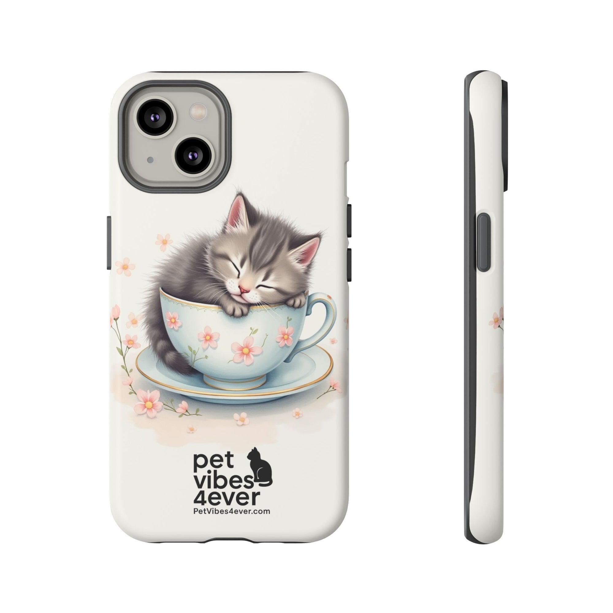 Cute Cat Phone Case - Tough Cases for Animal Lovers, Pet Gifts, Phone Accessories, Kitten Merchandise, Cute Cat Decor