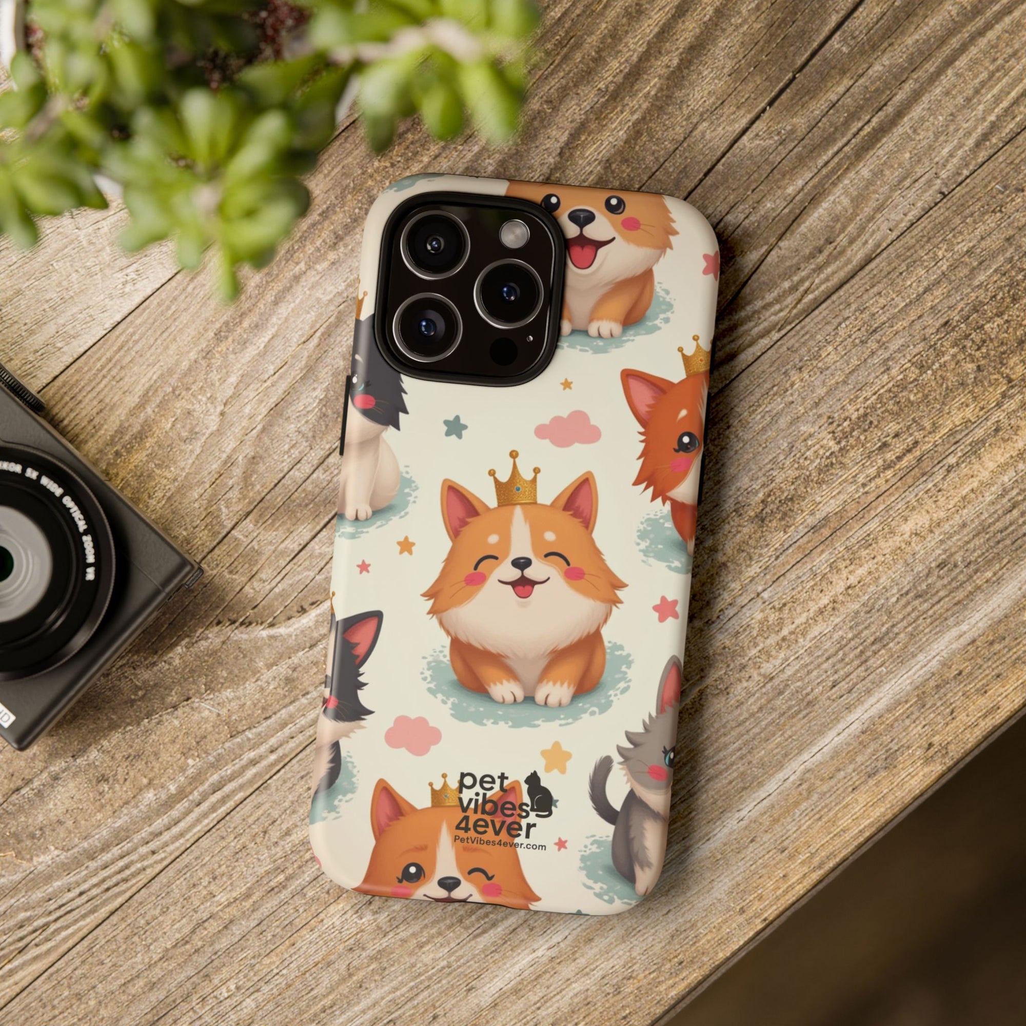 Cute Pet Phone Case, Dog Lover Accessory, Cat Phone Cover, Gift for Animal Lovers, Birthday Present, Pet Vibes Forever
