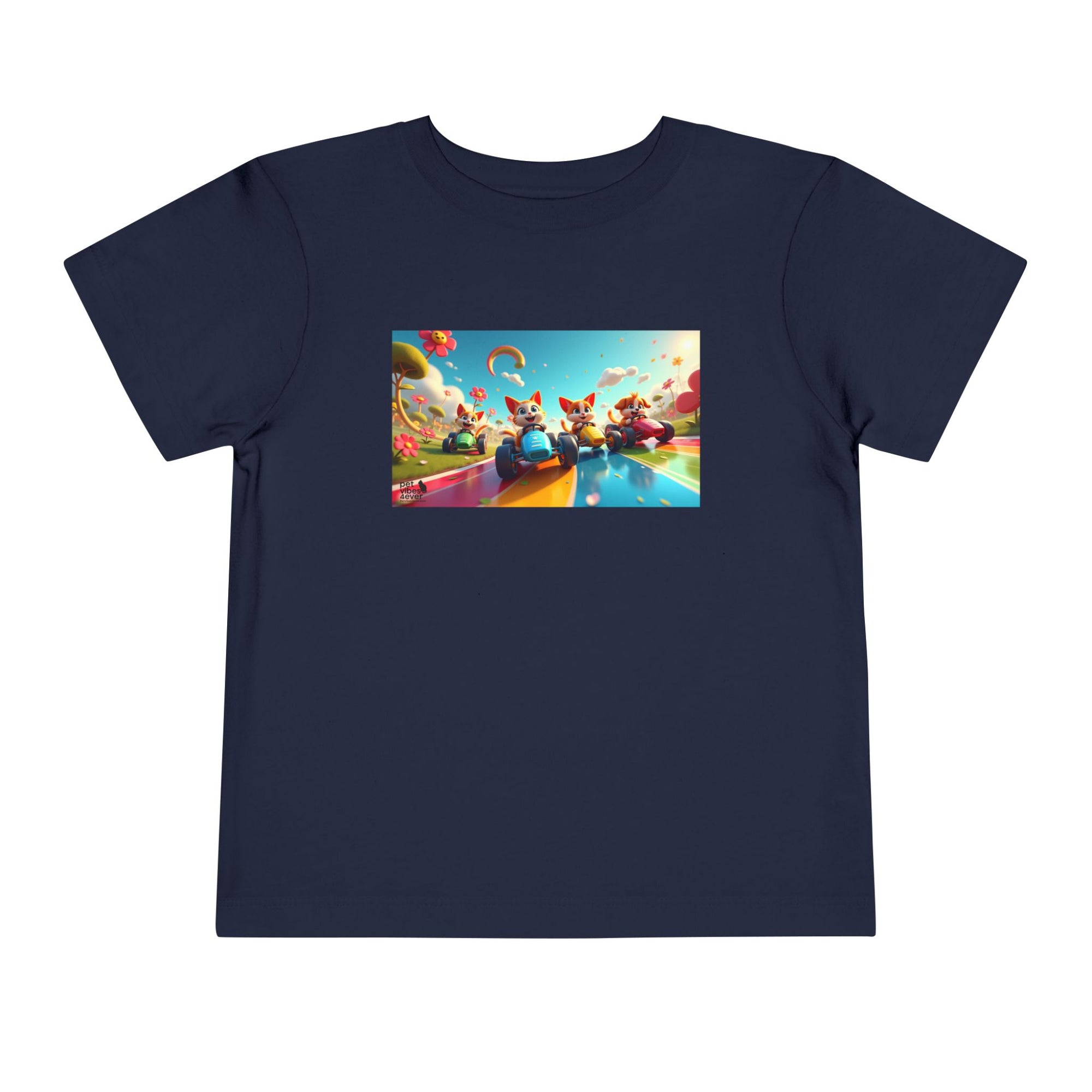 Colorful Toddler Short Sleeve Tee, Fun Kids T-Shirt, Summer Playwear, Birthday Gift, Rainbow Design Tee, Everyday Playwear