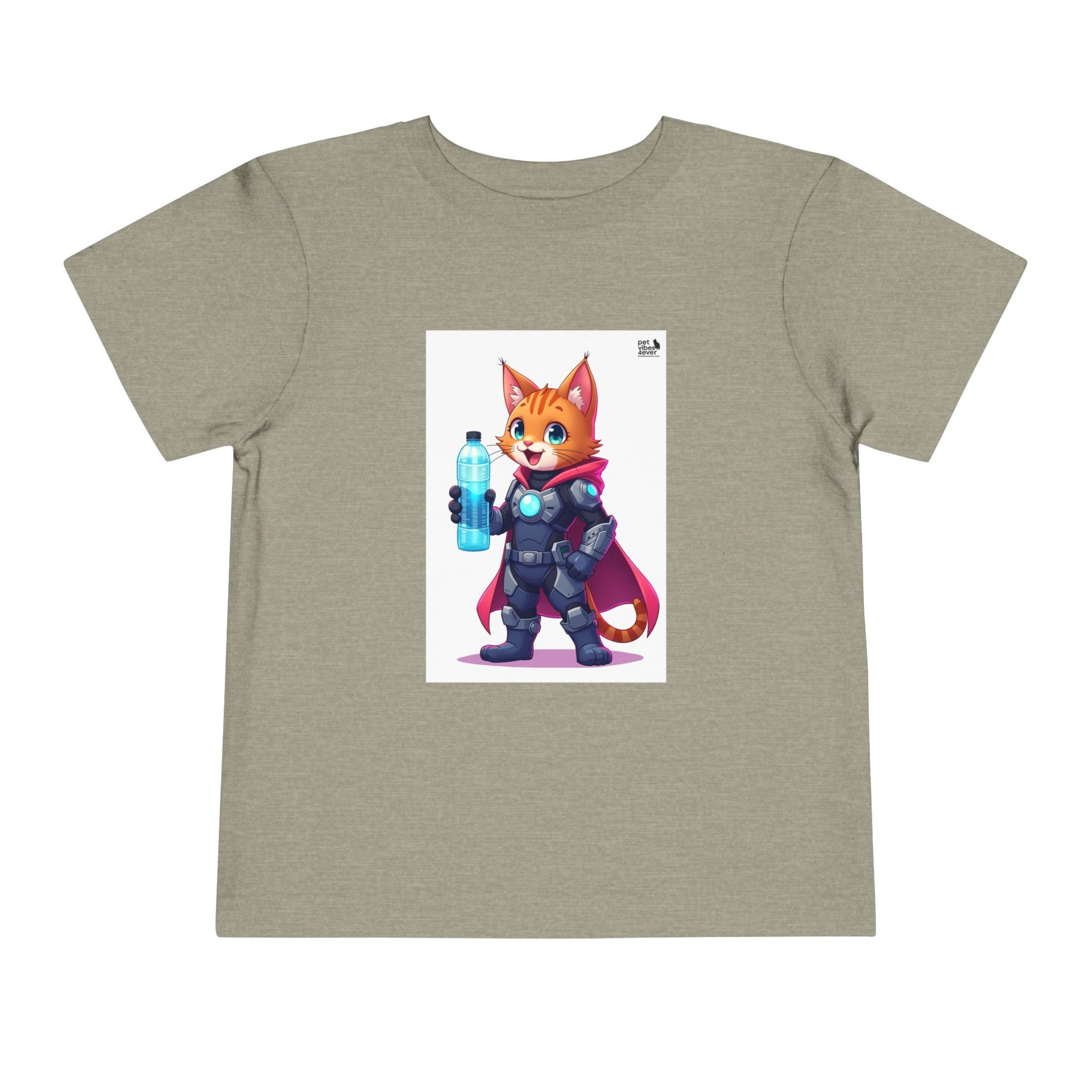 Superhero Cat Toddler Tee, Kids Graphic T-Shirt, Cute Animal Shirt, Birthday Gift, Funny Pet Tee