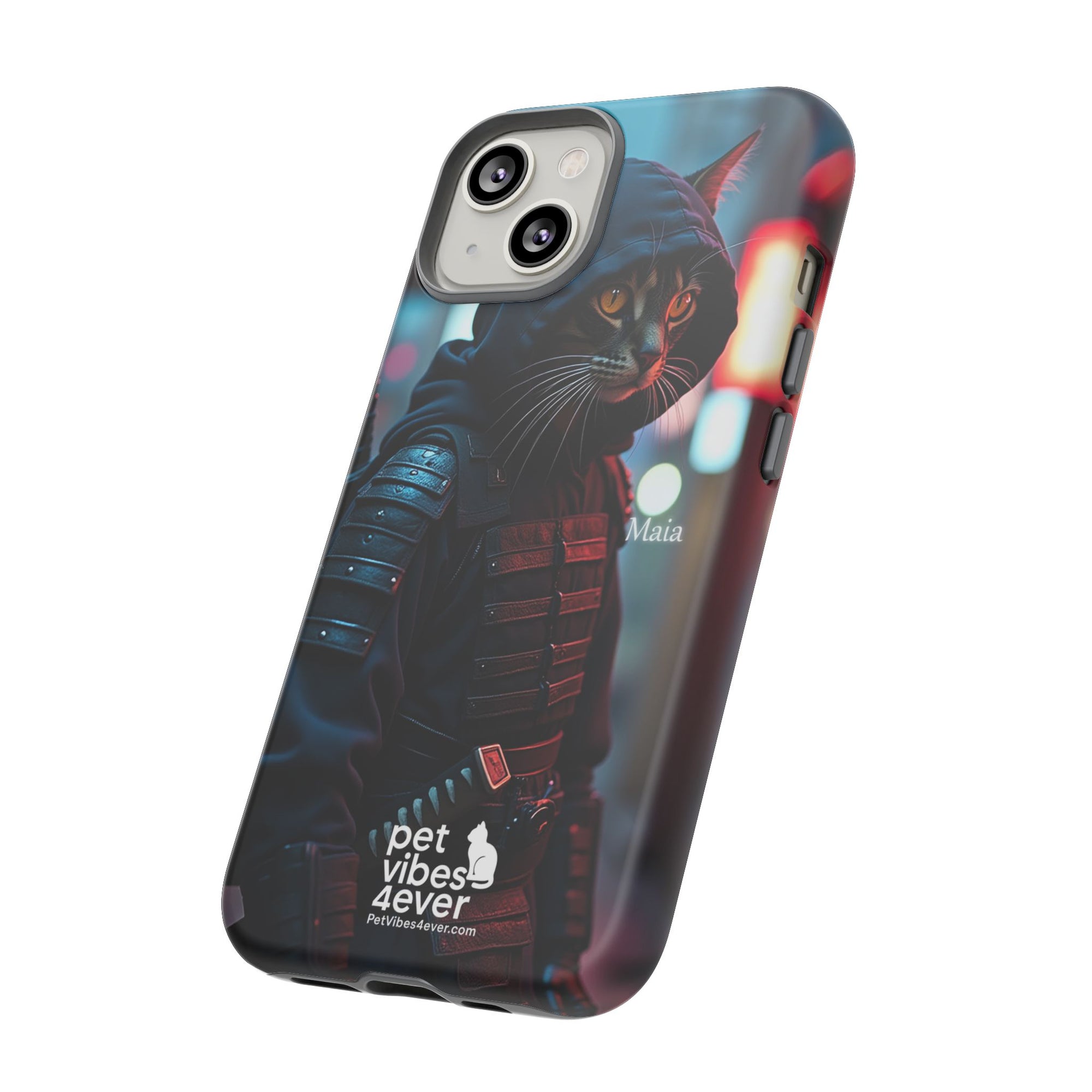 Tough Cases: Cool Cat Phone Case with 'Pet Vibes 4ever', Perfect for Cat Lovers, Unique Gift for Pet Enthusiasts, Fun Phone Accessory, [...]