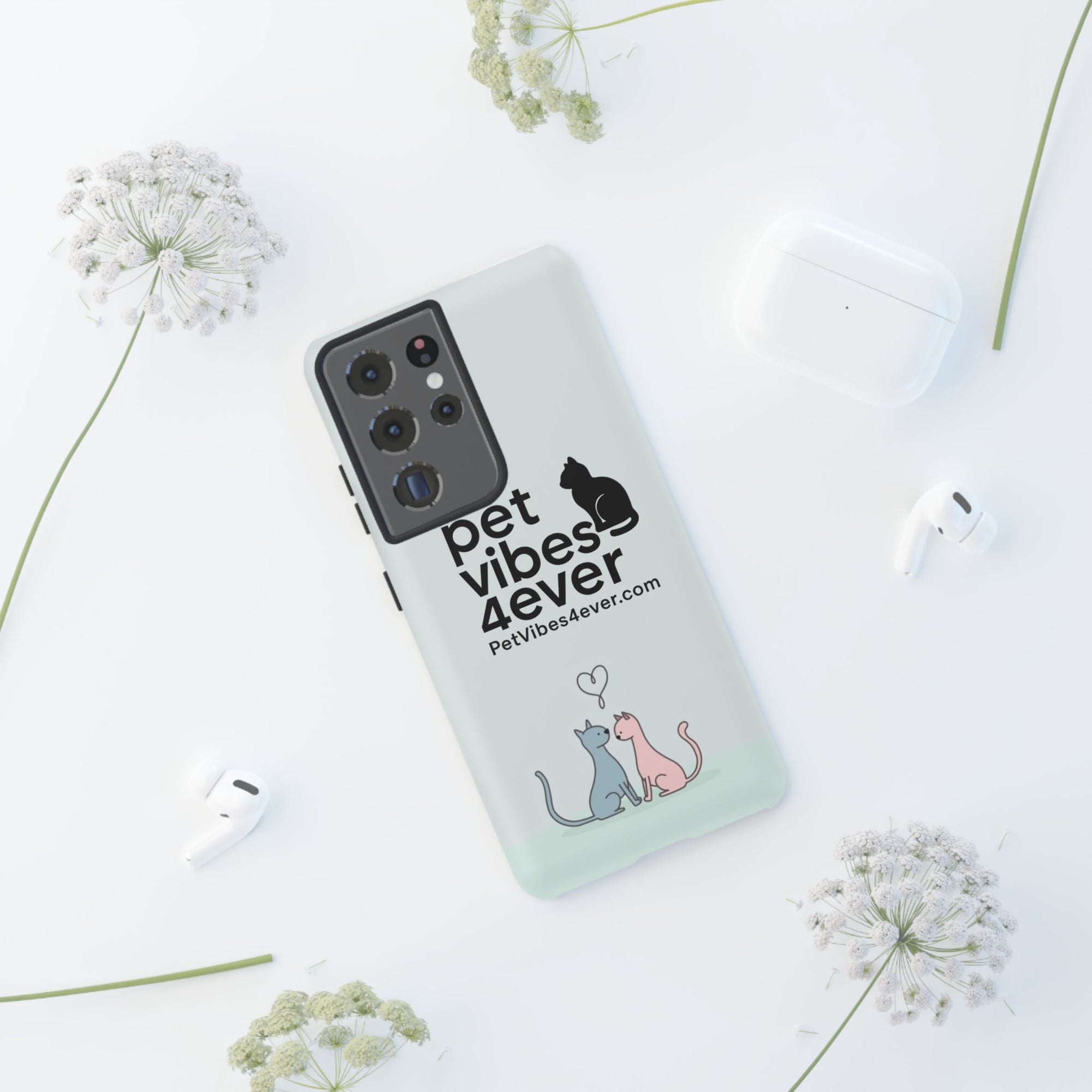 Cute Cat Phone Case, Colorful Tough Case for Pet Lovers, Cat-Themed Accessory, Gift for Animal Lovers, Mobile Phone Protection