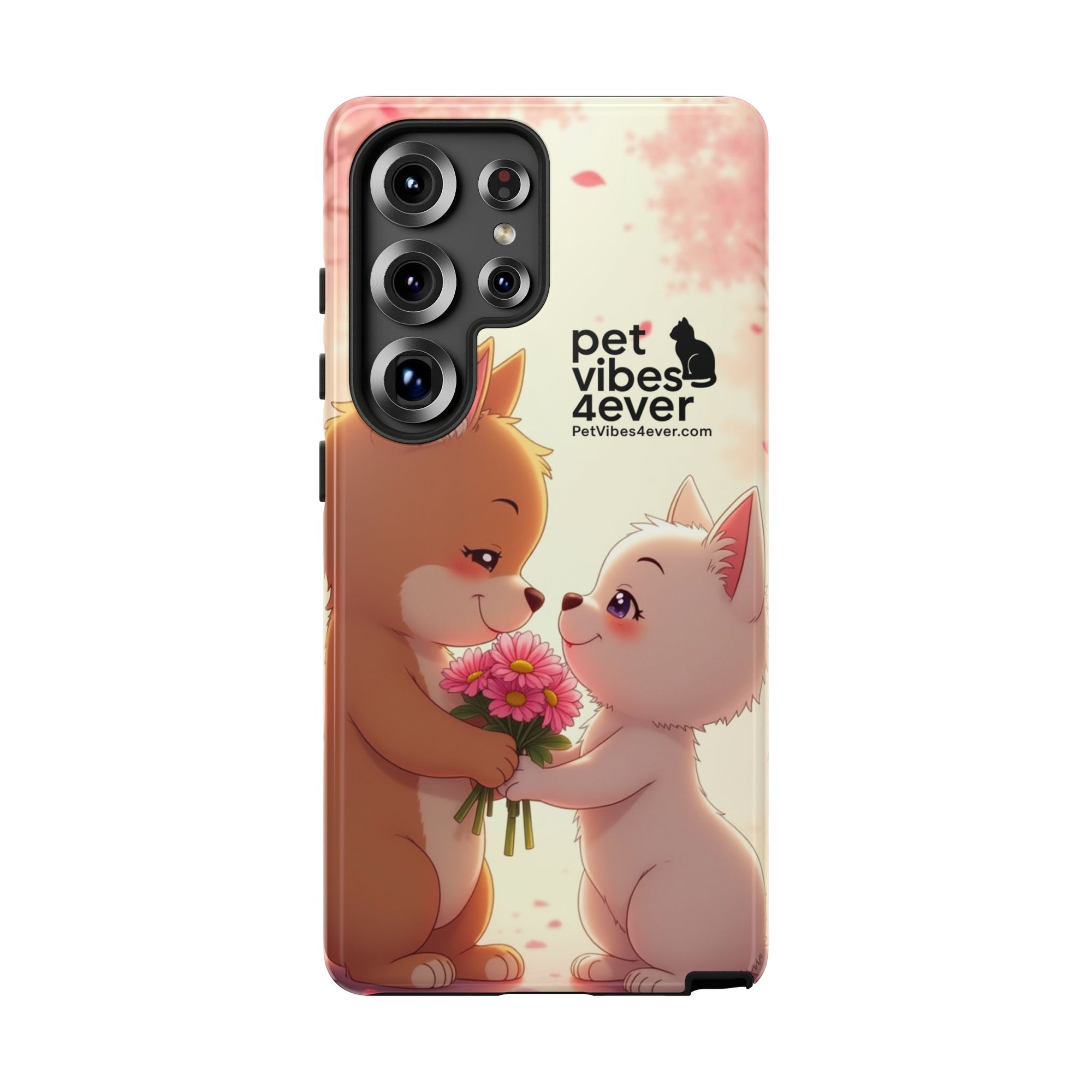 Cute Pet Themed Phone Case, Animal Lovers Gift, Valentine's Day, Cute Phone Cover, Pet Vibes Forever