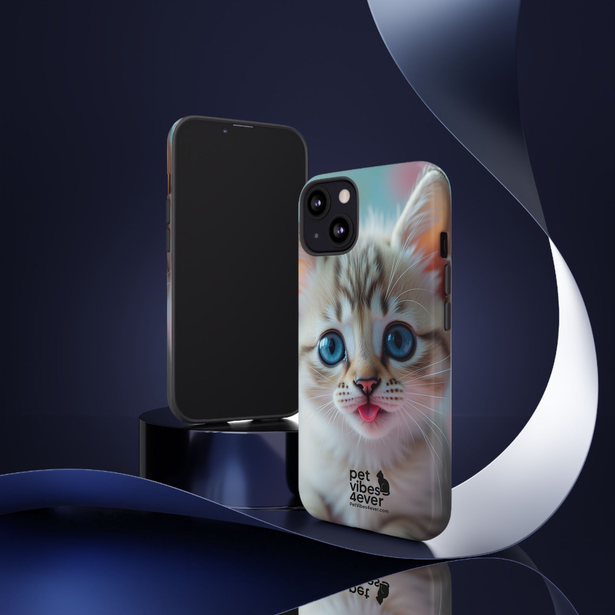 Cute Cat Phone Case, Pet Lover Gift, Unique Phone Cover, Animal Design Accessory, Fun Pet Vibes, Kitty Protection Shell