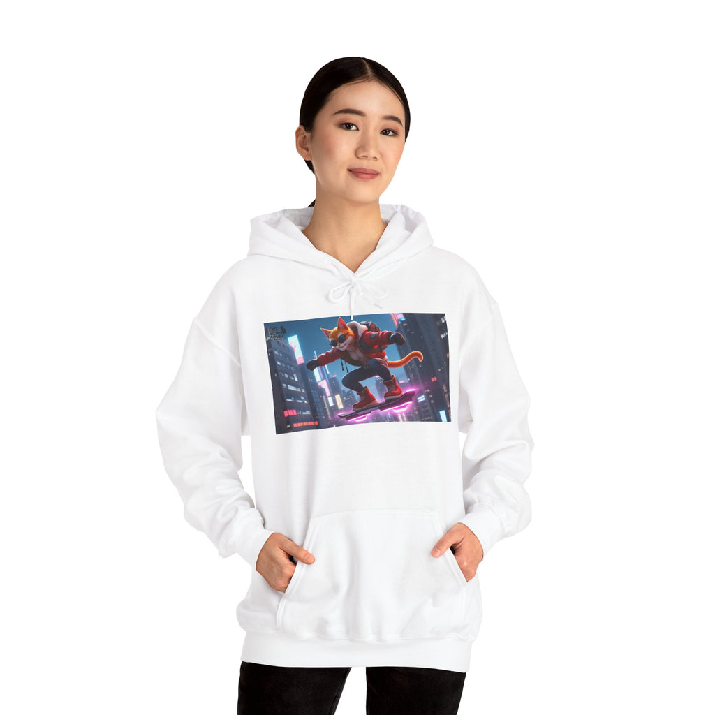 Urban Jungle Unisex Hoodie - Retro Neon Design, Streetwear Sweatshirt, Perfect for Teens, Gift for Video Game Lovers, Cozy Layering