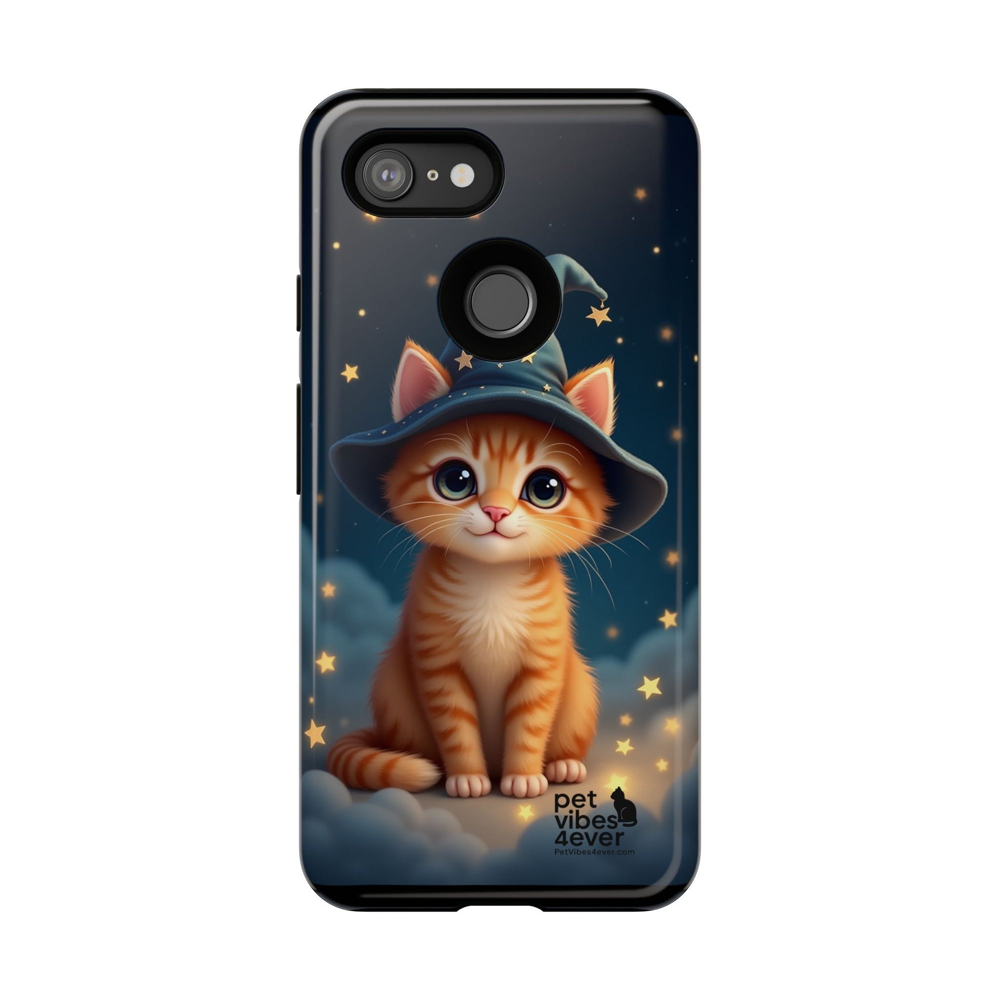 Cat-Themed Phone Case, Cute Cat Case, Pet Lover Gift, Kawaii Phone Accessory, Celestial Cat Design, Stylish Gadget Protector