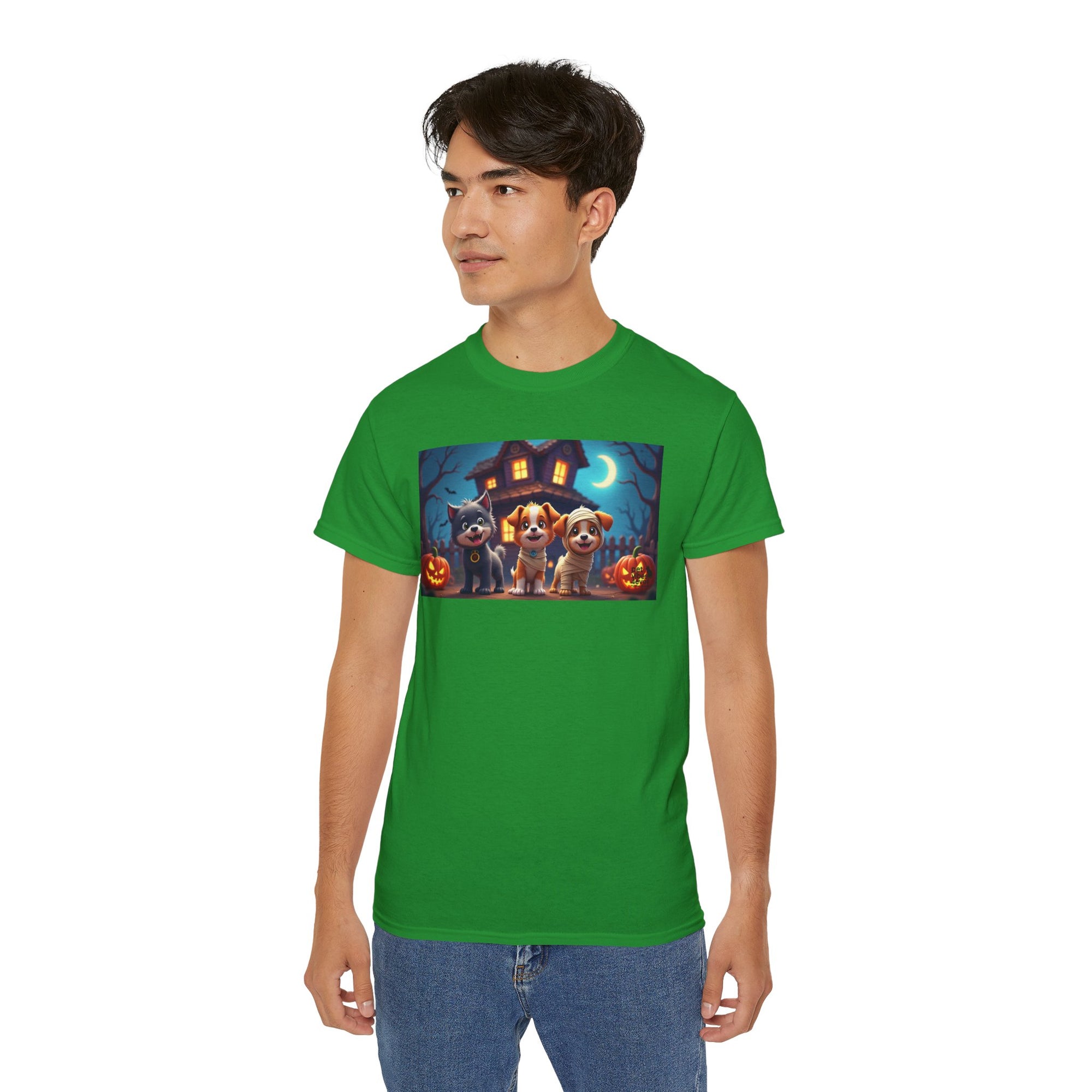 Halloween Pet Tee, Unisex Ultra Cotton T-Shirt, Cute Dog T-Shirt, Pet Lovers Gift, Halloween Costume Top