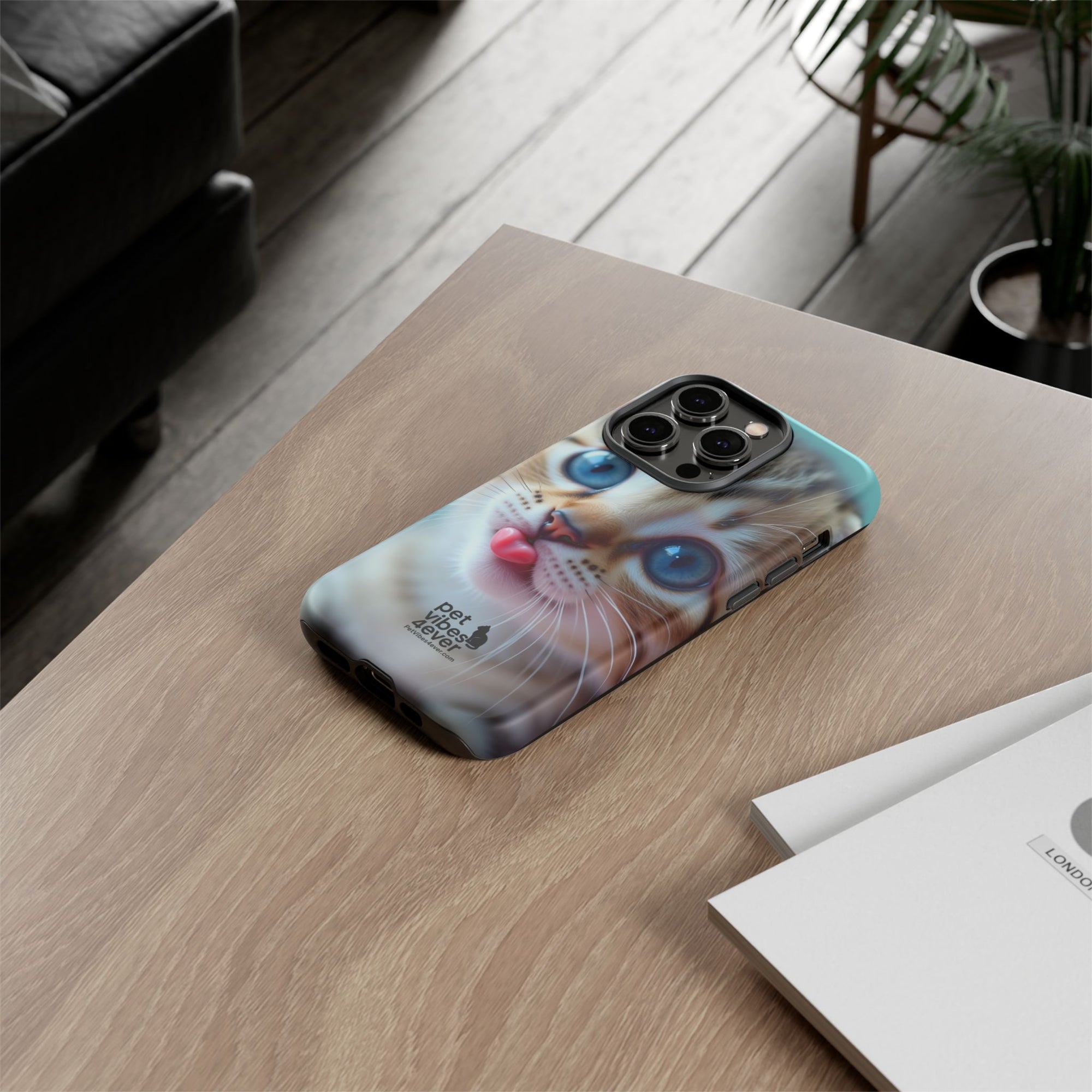 Cute Cat Phone Case, Pet Lover Gift, Funny Animal Protector, Cute Tech Accessories, Cat Mom Gift