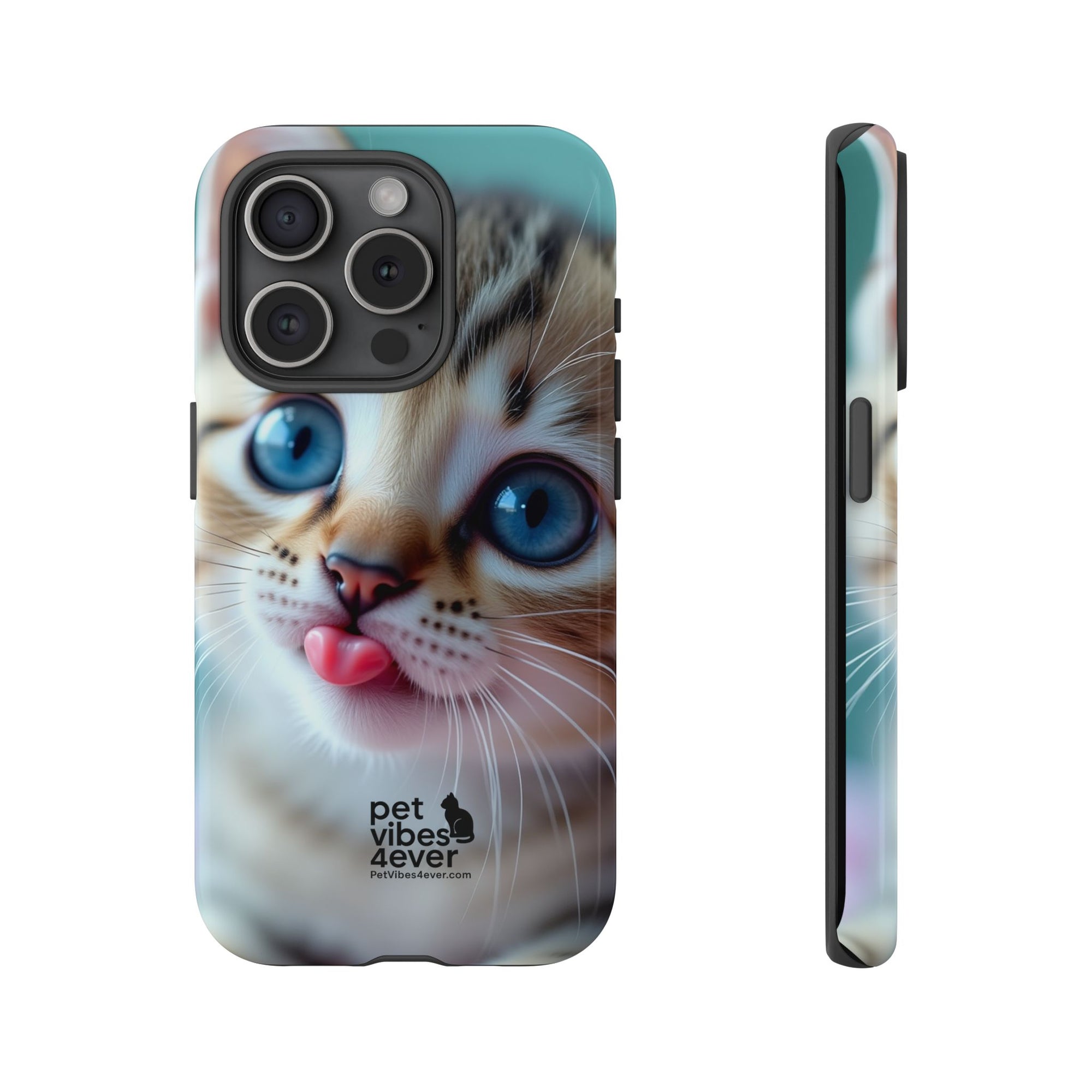 Cute Cat Phone Case, Pet Lover Gift, Funny Animal Protector, Cute Tech Accessories, Cat Mom Gift