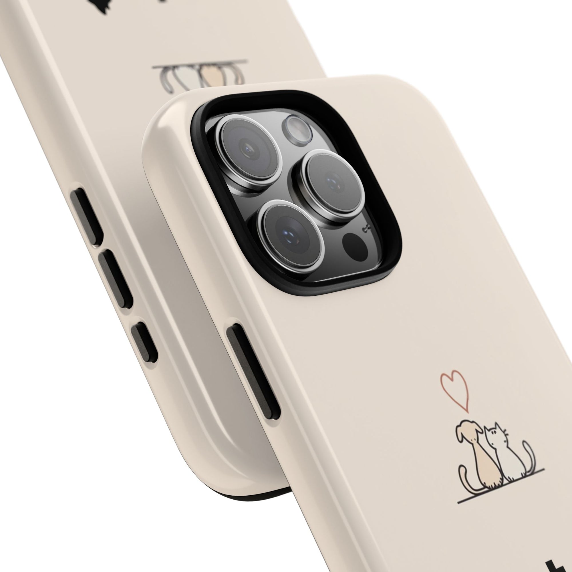 Pet Lovers Phone Case, Cute Animal Design, Tough Cases for Dog and Cat Lovers, Gift for Pet Owners, Unique Pet Accessory