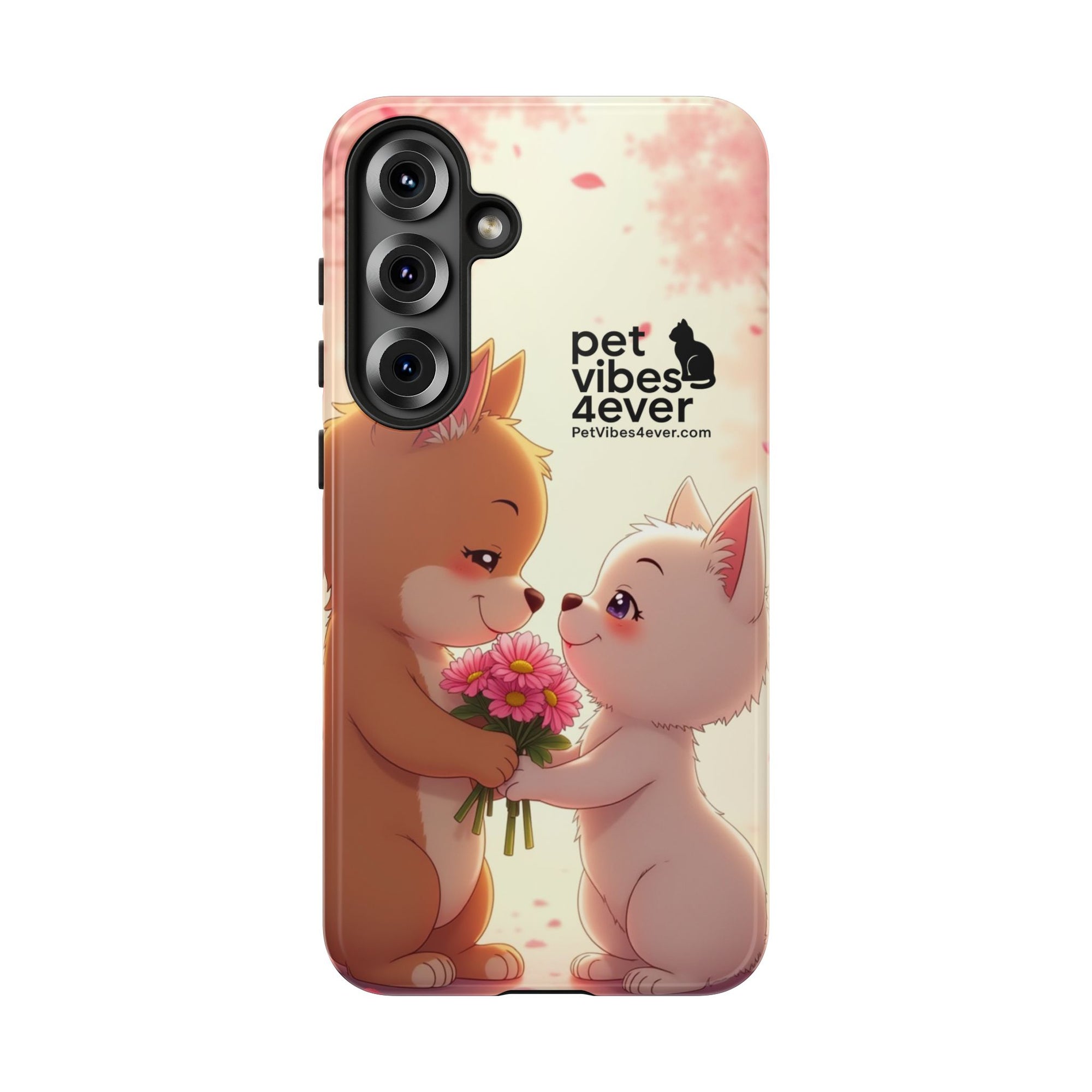 Cute Pet Themed Phone Case, Animal Lovers Gift, Valentine's Day, Cute Phone Cover, Pet Vibes Forever