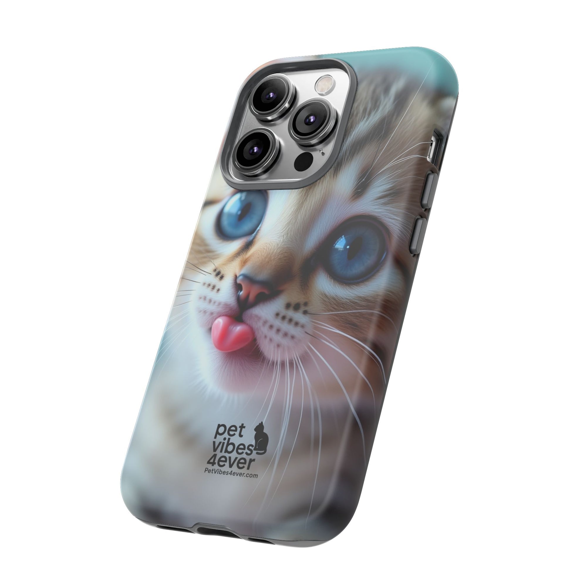 Cute Cat Phone Case, Pet Lover Gift, Funny Animal Protector, Cute Tech Accessories, Cat Mom Gift