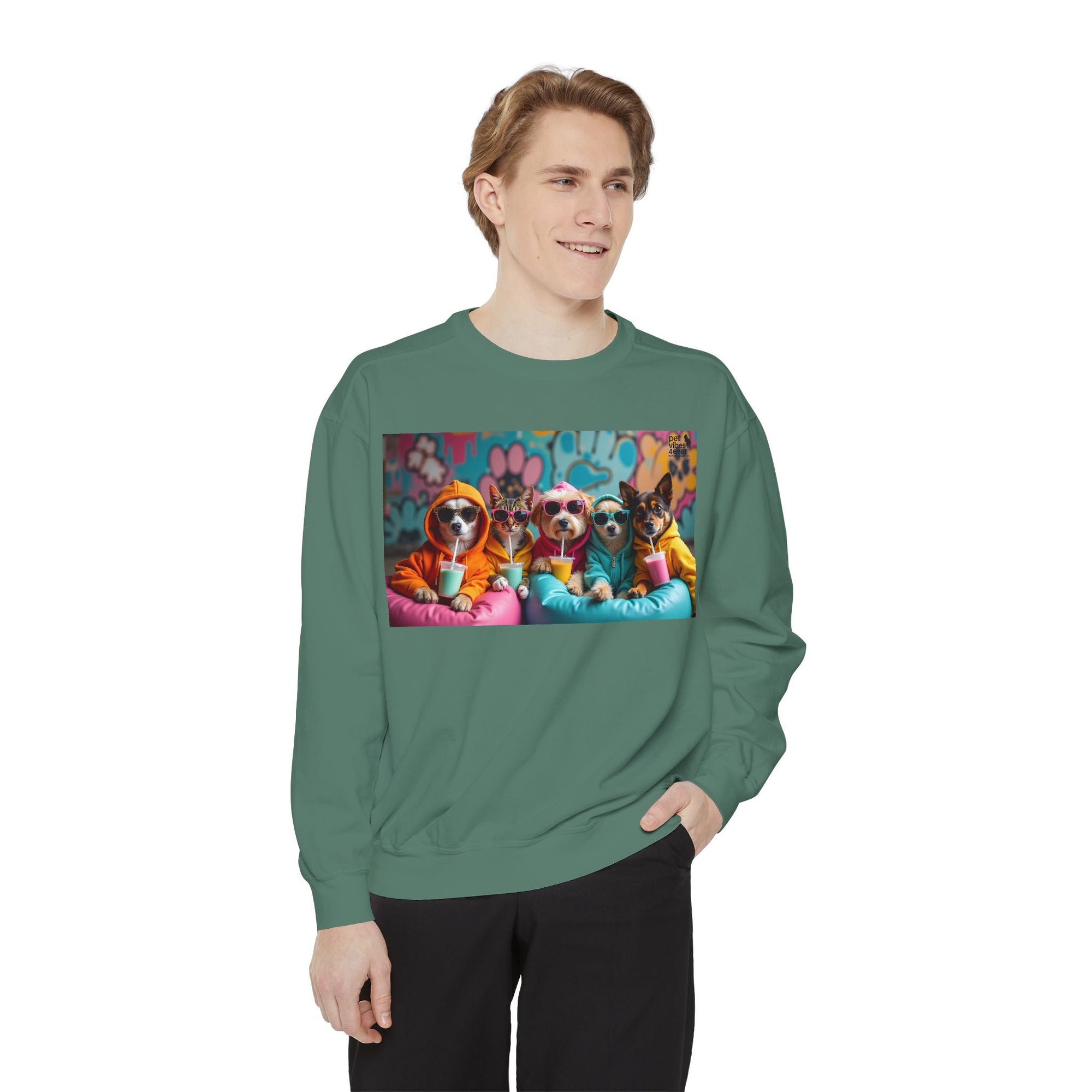 Colorful Dog Lovers Unisex Sweatshirt, Cozy Apparel for Pet Owners, Gift for Dog Lovers, Cute Animal Sweatshirt, Fun Casual Wear
