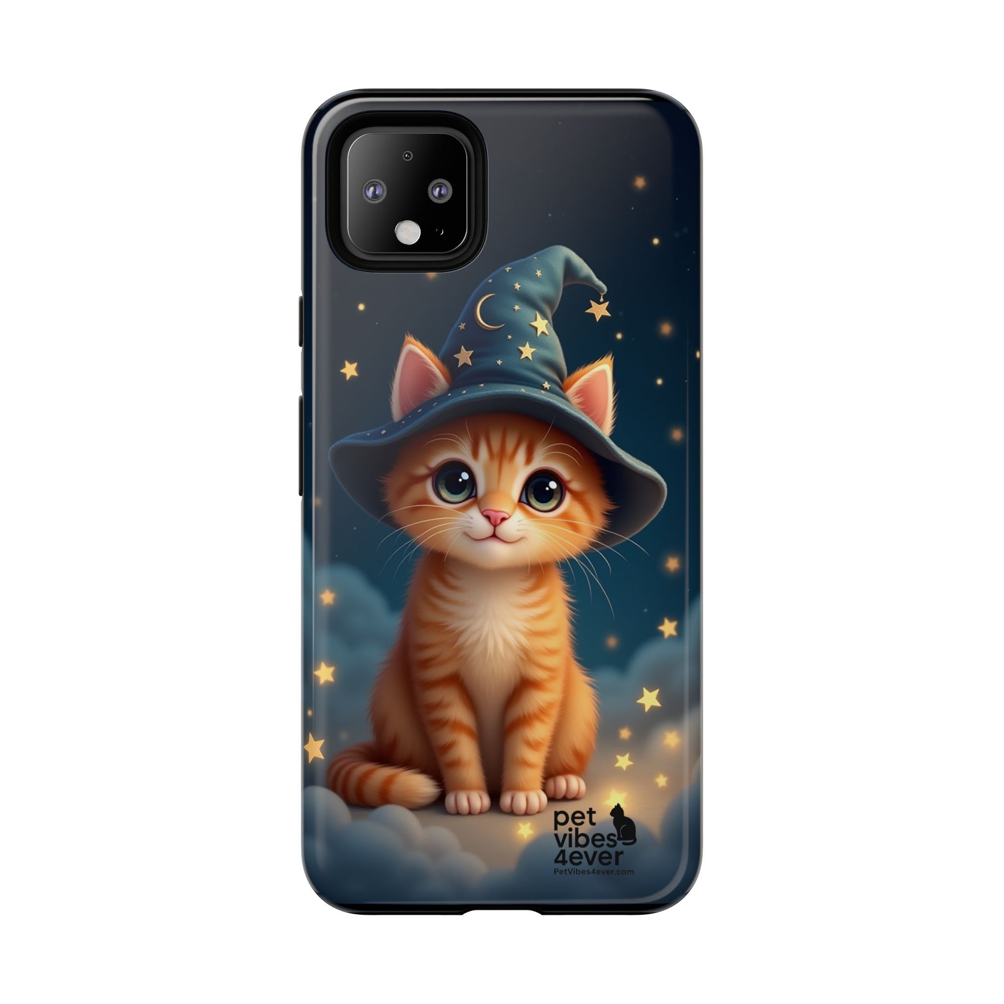 Cat-Themed Phone Case, Cute Cat Case, Pet Lover Gift, Kawaii Phone Accessory, Celestial Cat Design, Stylish Gadget Protector