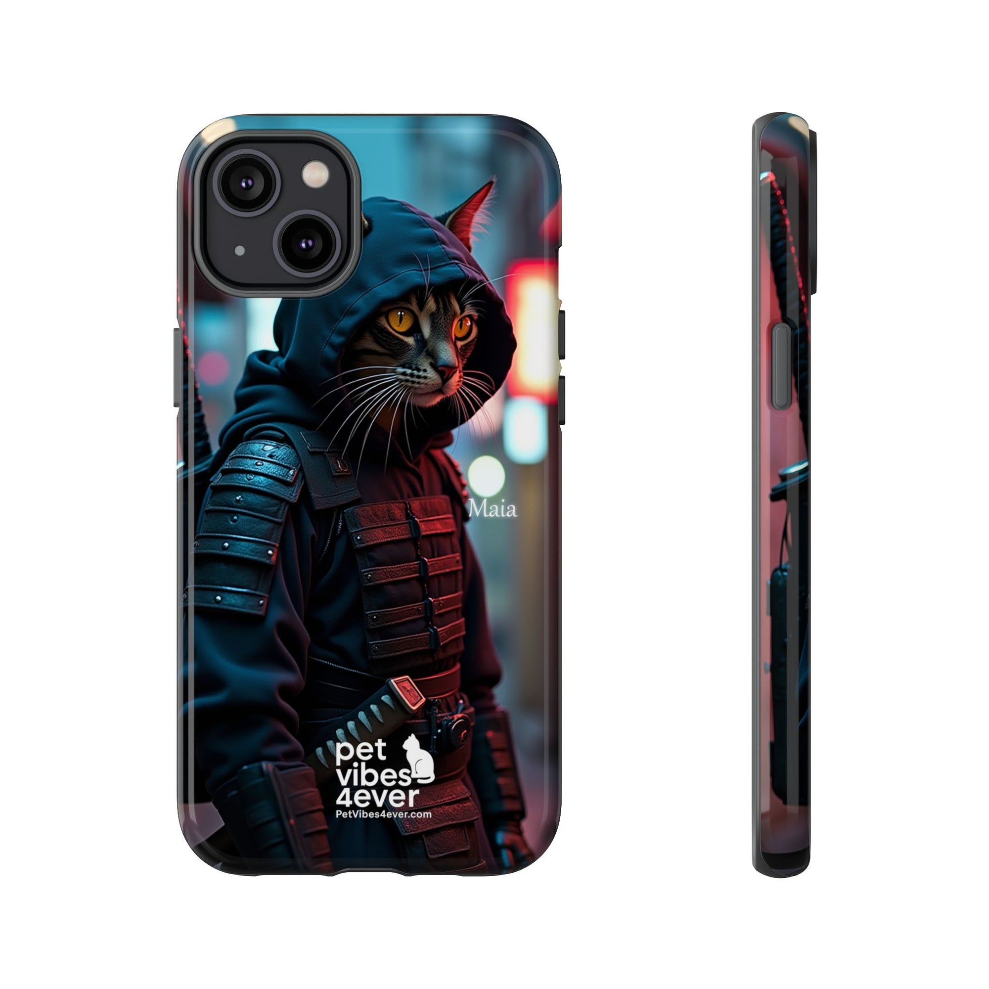 Tough Cases: Cool Cat Phone Case with 'Pet Vibes 4ever', Perfect for Cat Lovers, Unique Gift for Pet Enthusiasts, Fun Phone Accessory, [...]