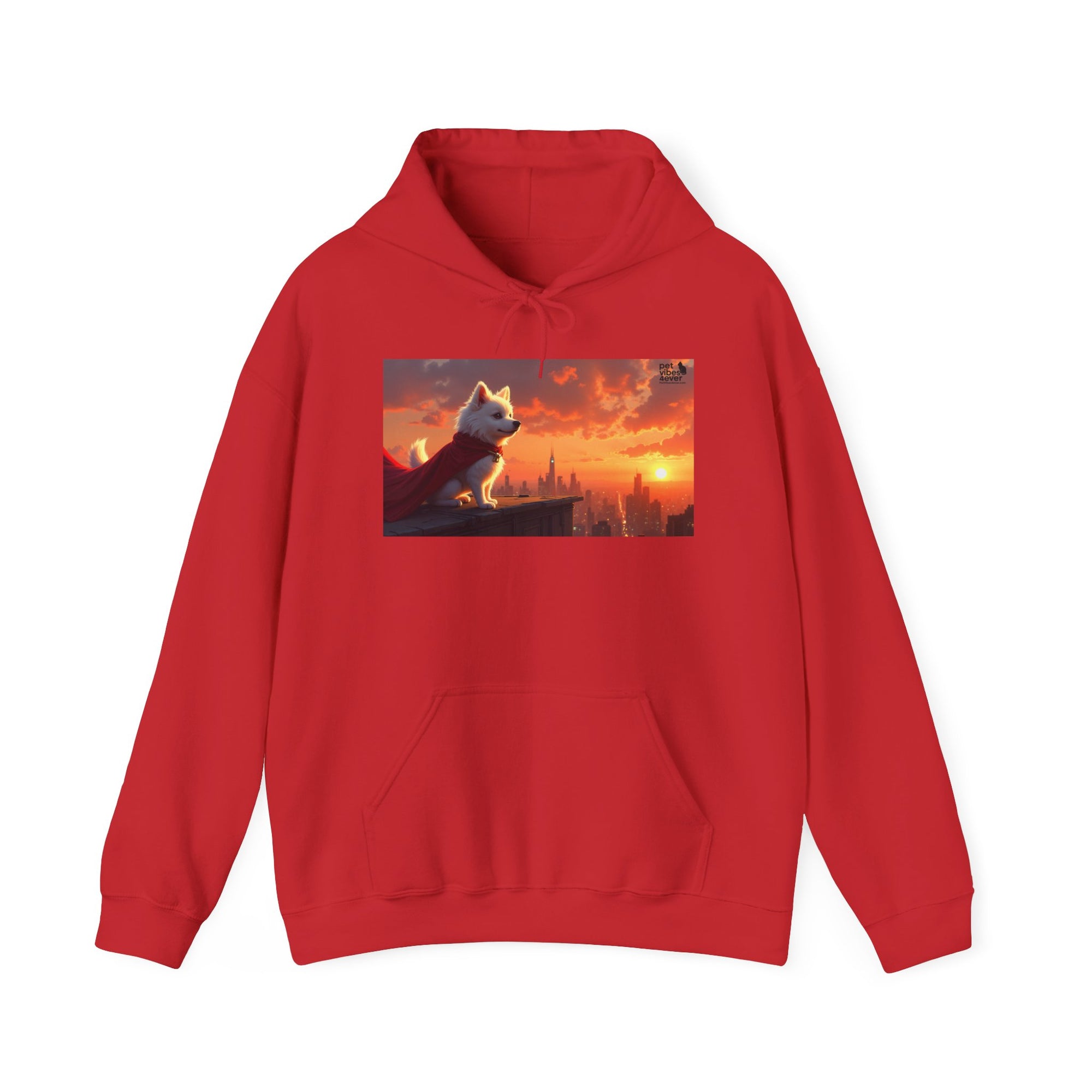 Sunset Paws Unisex Hoodie, Cozy Pet Lover Sweatshirt, Dog Lovers Gift, Cute Animal Apparel, Perfect for Fall and Winter