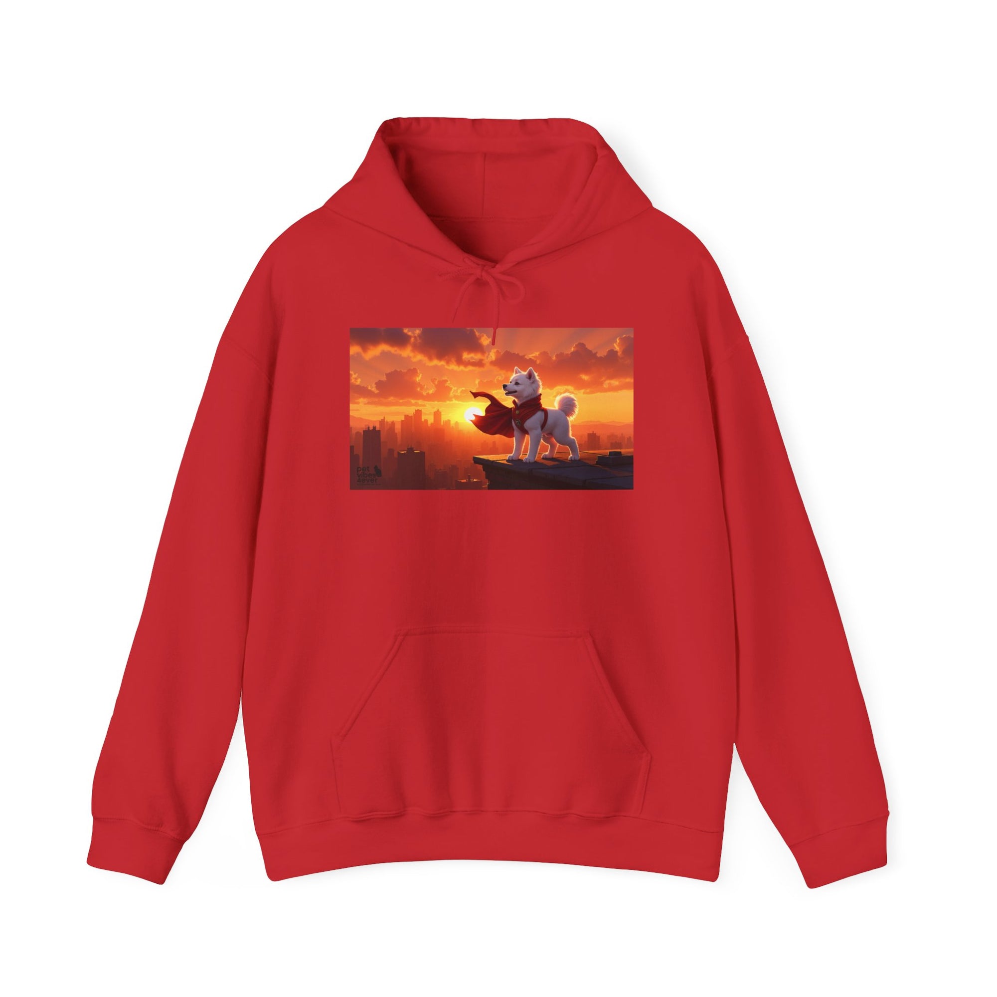 Sunset Adventure Hoodie, Unisex Sweatshirt, Cozy Layer, Gift for Animal Lovers, Weekend Wear, Dog Lover Apparel, Inspirational Hoodie