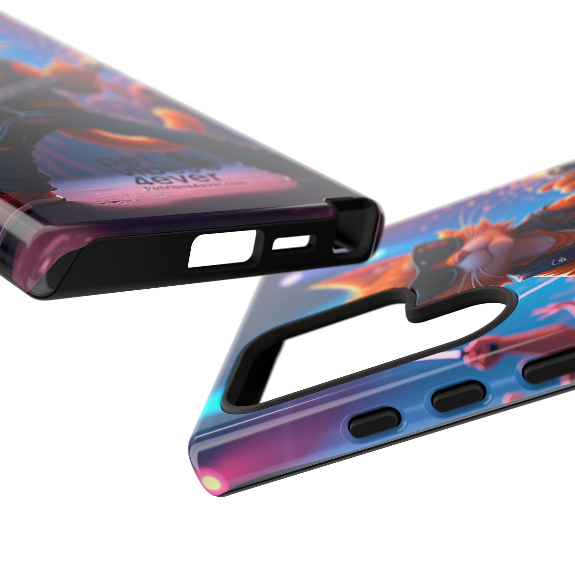 Guitar Cat Phone Case | Fun Pet Vibes | Unique Gift for Cat Lovers, Music Fans, Pet Owners, Birthday, Holidays, Personal Use