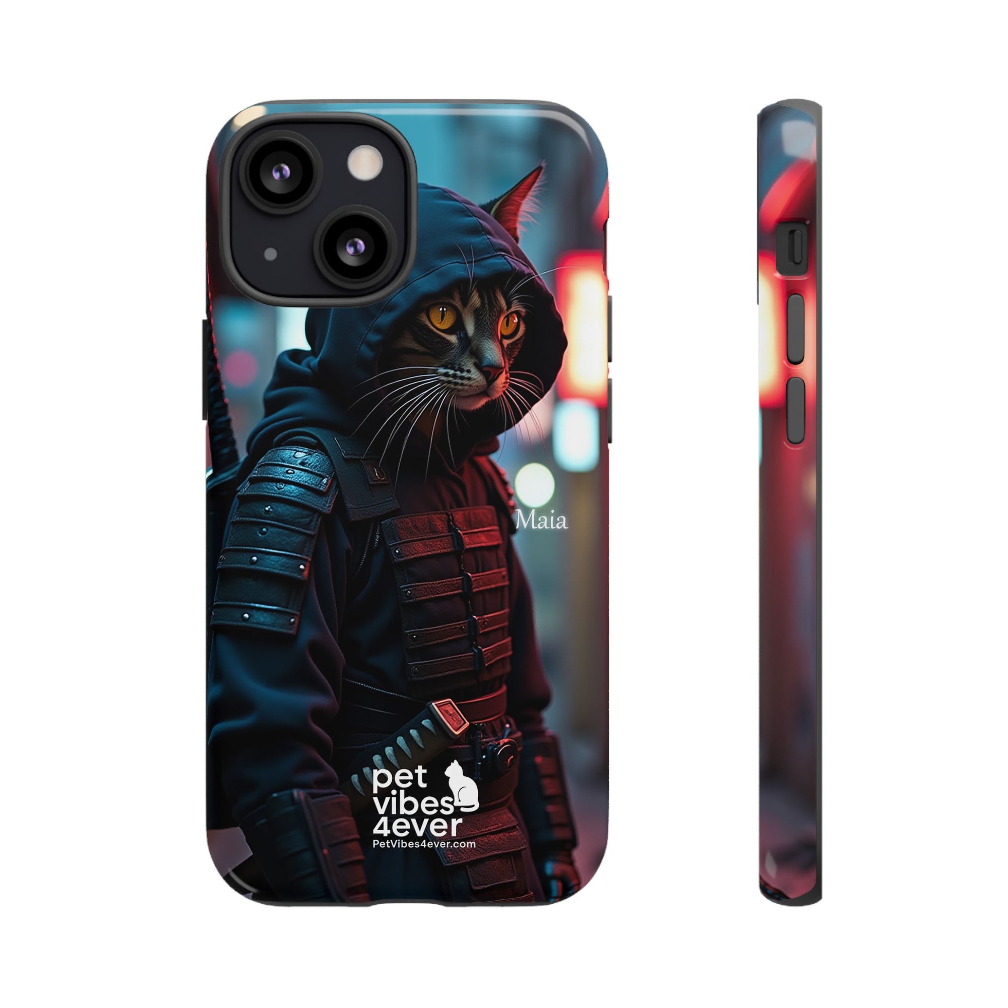 Tough Cases: Cool Cat Phone Case with 'Pet Vibes 4ever', Perfect for Cat Lovers, Unique Gift for Pet Enthusiasts, Fun Phone Accessory, [...]