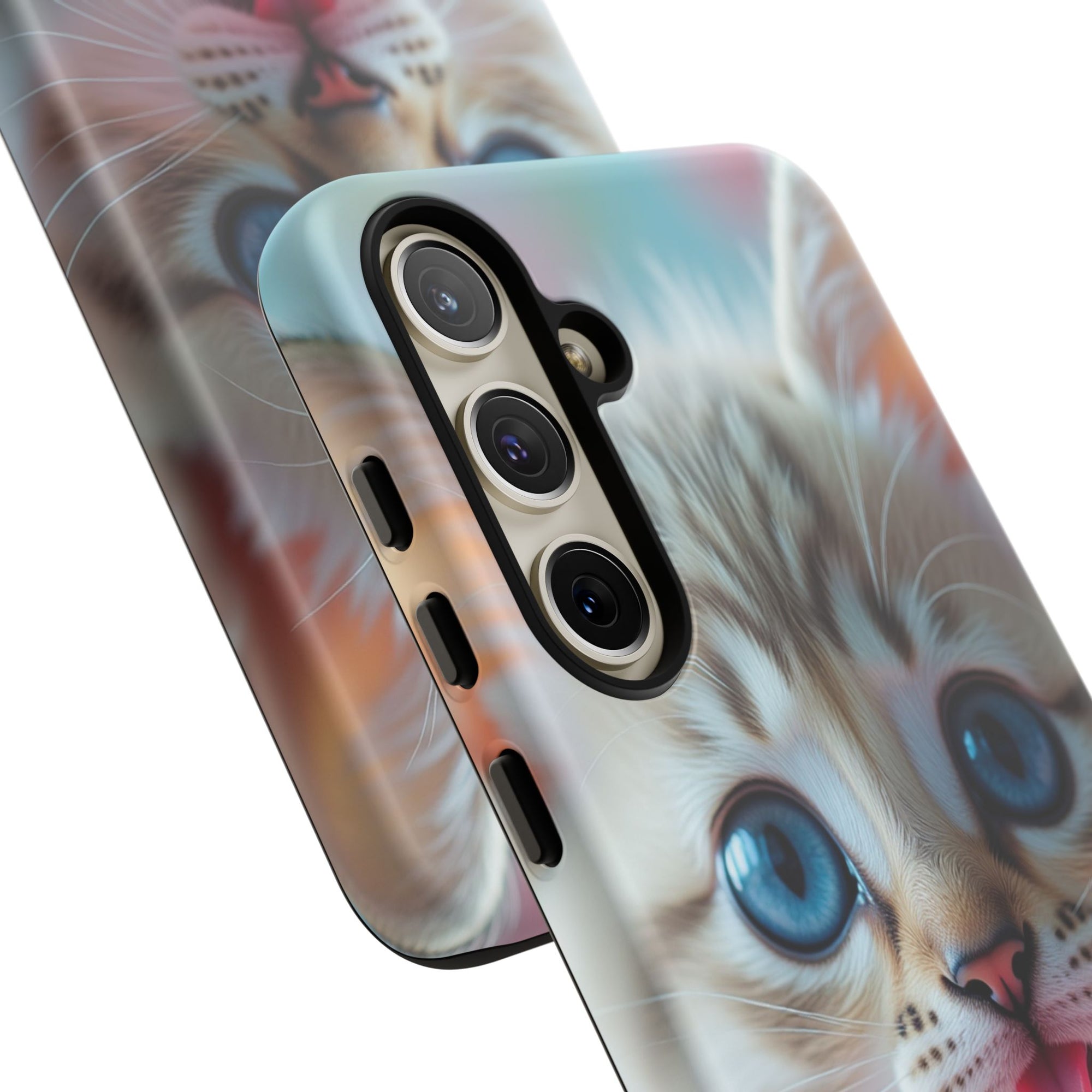 Cute Cat Phone Case with Pet Vibes, Perfect Gift for Cat Lovers, Fun Tech Accessories for Birthdays, Animal Lovers, Kawaii Style