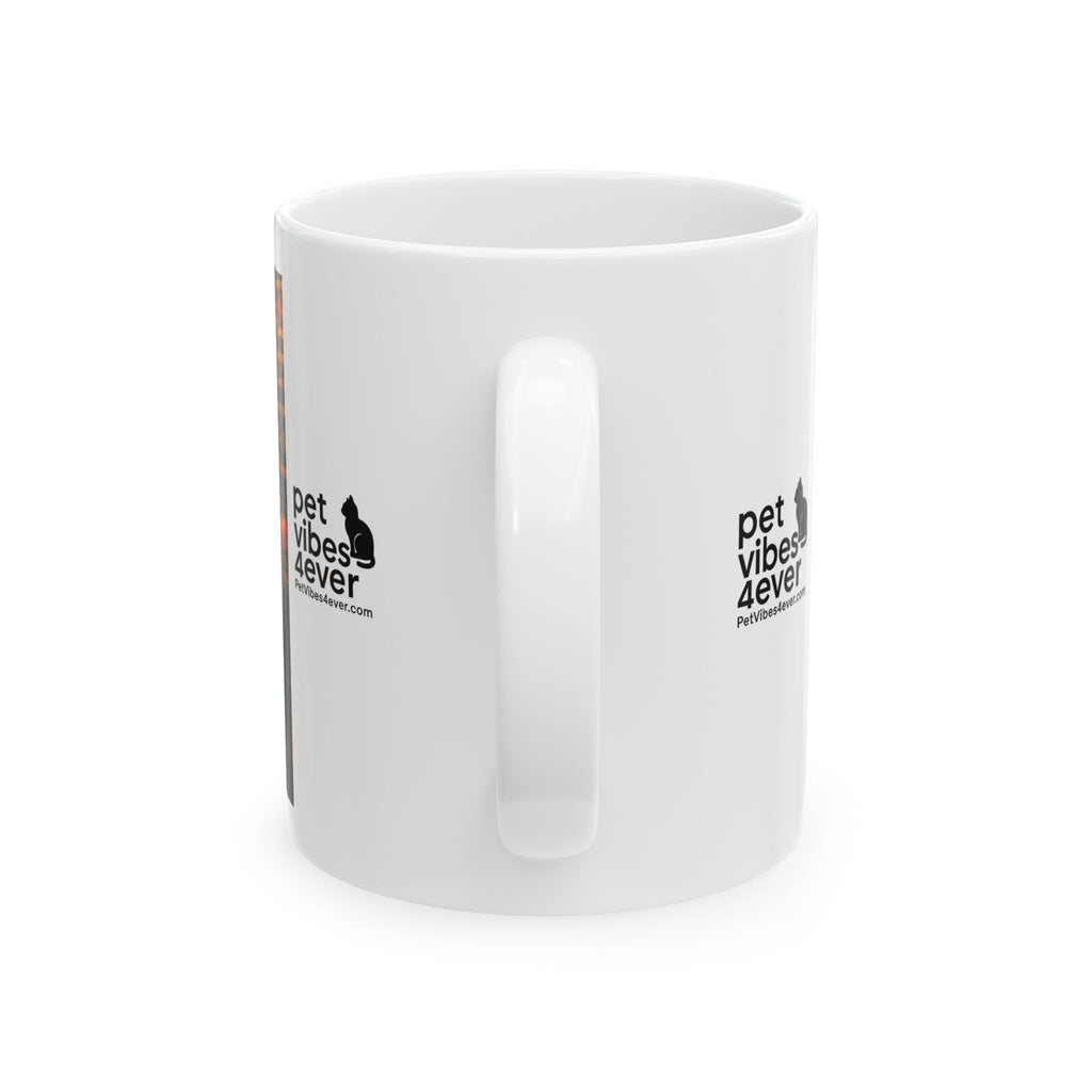 Whimsical Skeleton Cat Mug: Cozy Coffee Cup, Halloween Decor, Gift for Cat Lovers, Unique Kitchenware