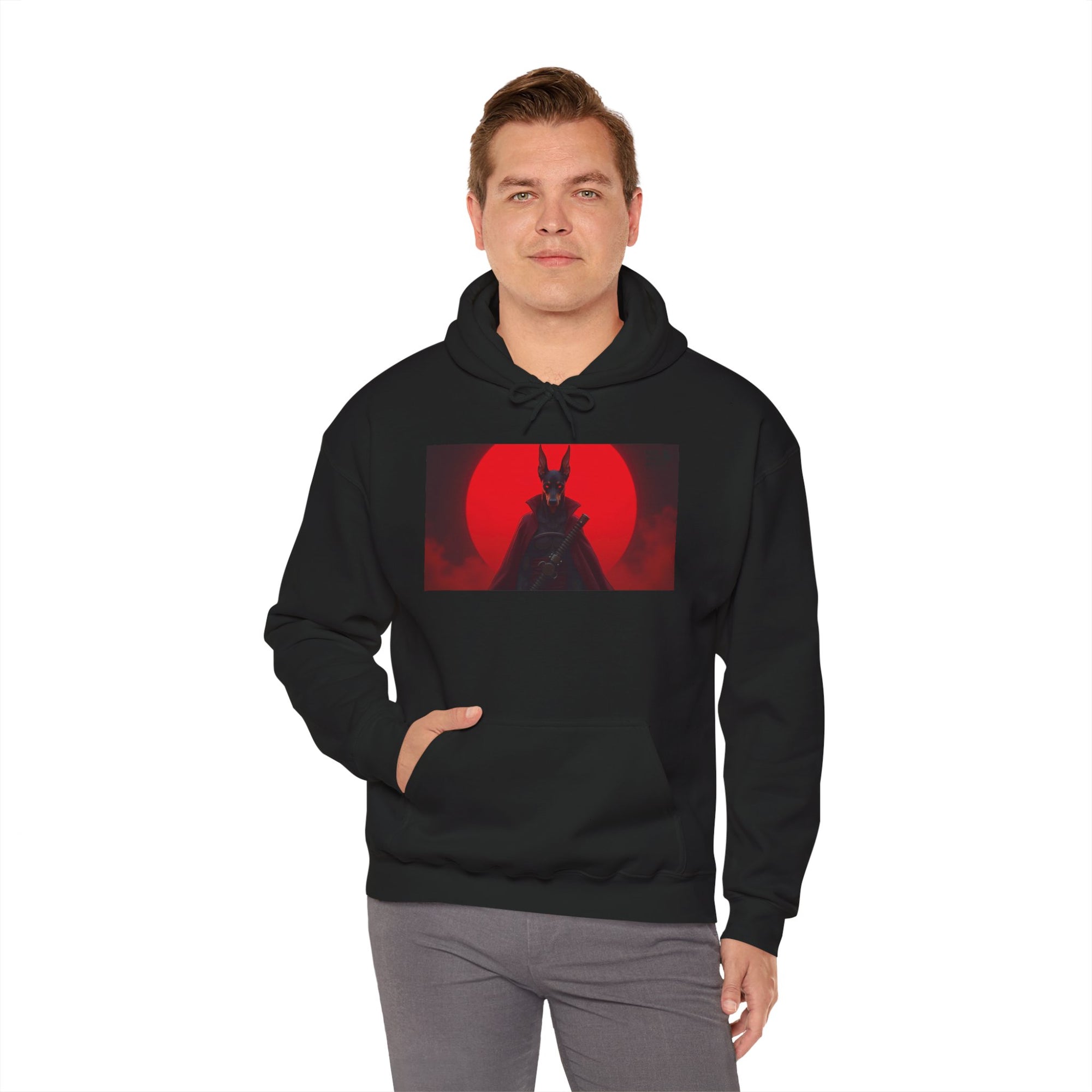 Red Sun Graphic Hoodie for Fans, Perfect for Cozy Days, Gifting, Festivals, and Casual Outings.