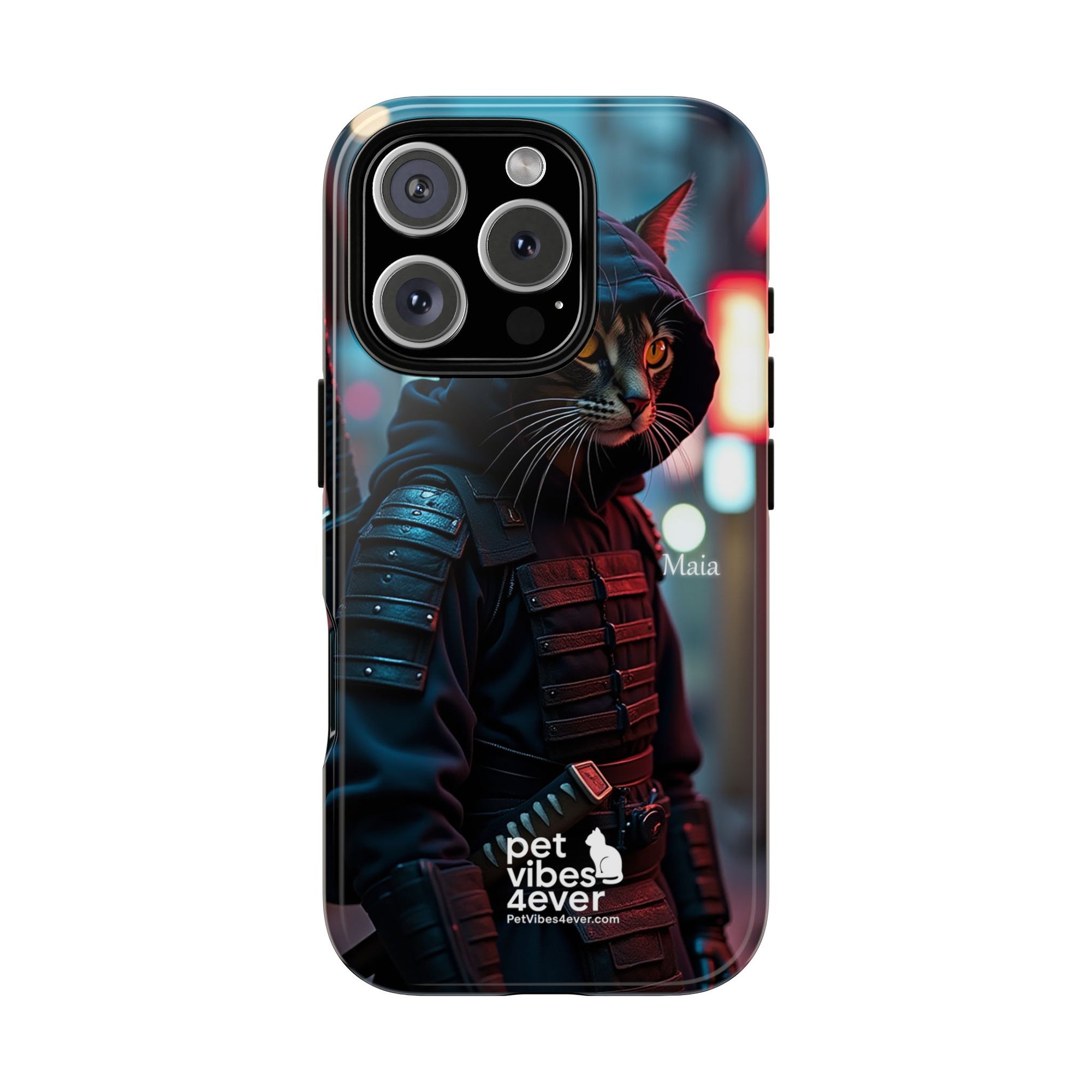 Tough Cases: Cool Cat Phone Case with 'Pet Vibes 4ever', Perfect for Cat Lovers, Unique Gift for Pet Enthusiasts, Fun Phone Accessory, [...]