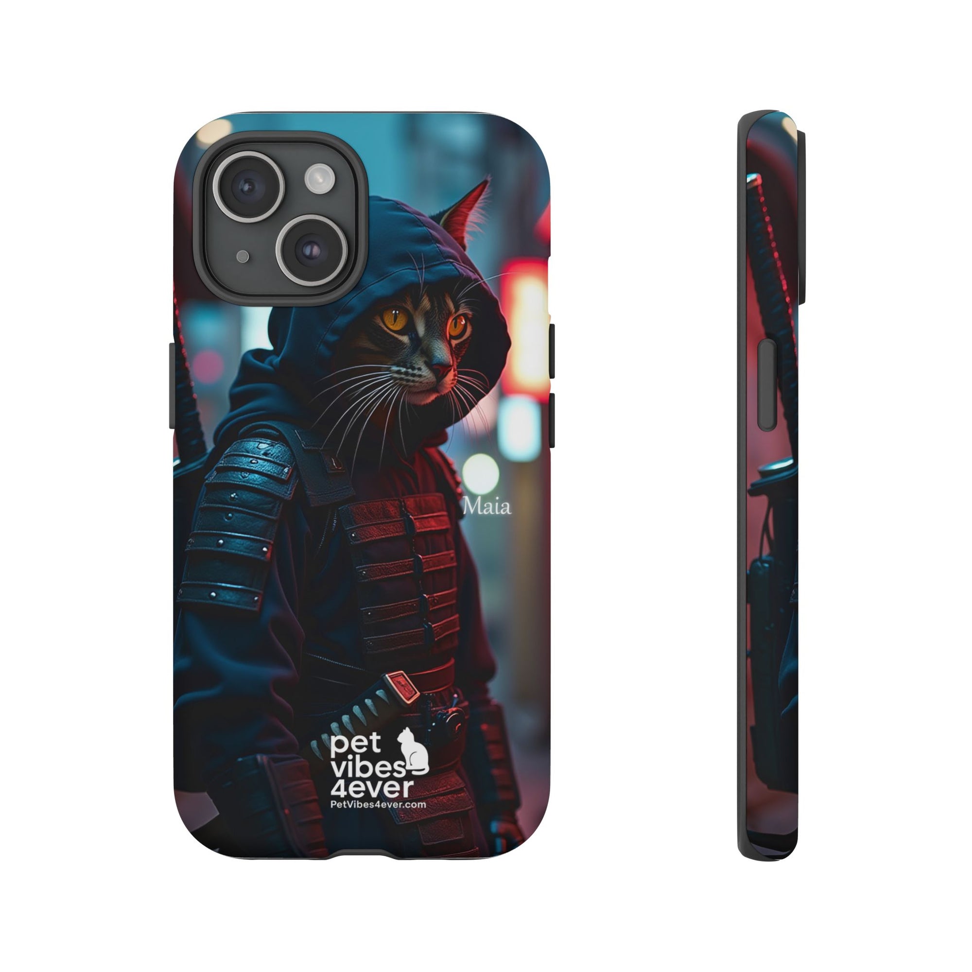Tough Cases: Cool Cat Phone Case with 'Pet Vibes 4ever', Perfect for Cat Lovers, Unique Gift for Pet Enthusiasts, Fun Phone Accessory, [...]