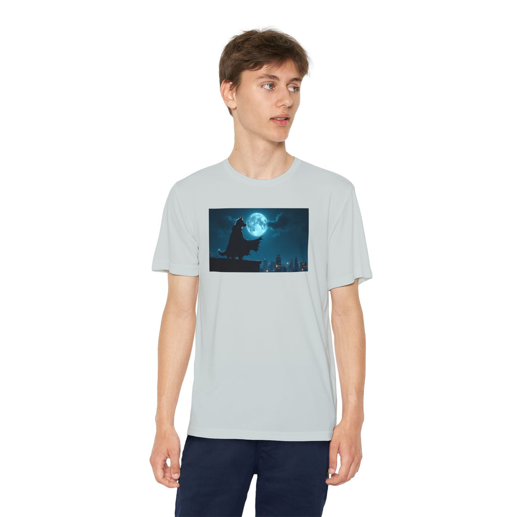 Youth Competitor Tee with Bold Eclipse Design, Perfect for Sports Events, Birthdays, Fun Outings, Team Spirit, Unique Gift Idea