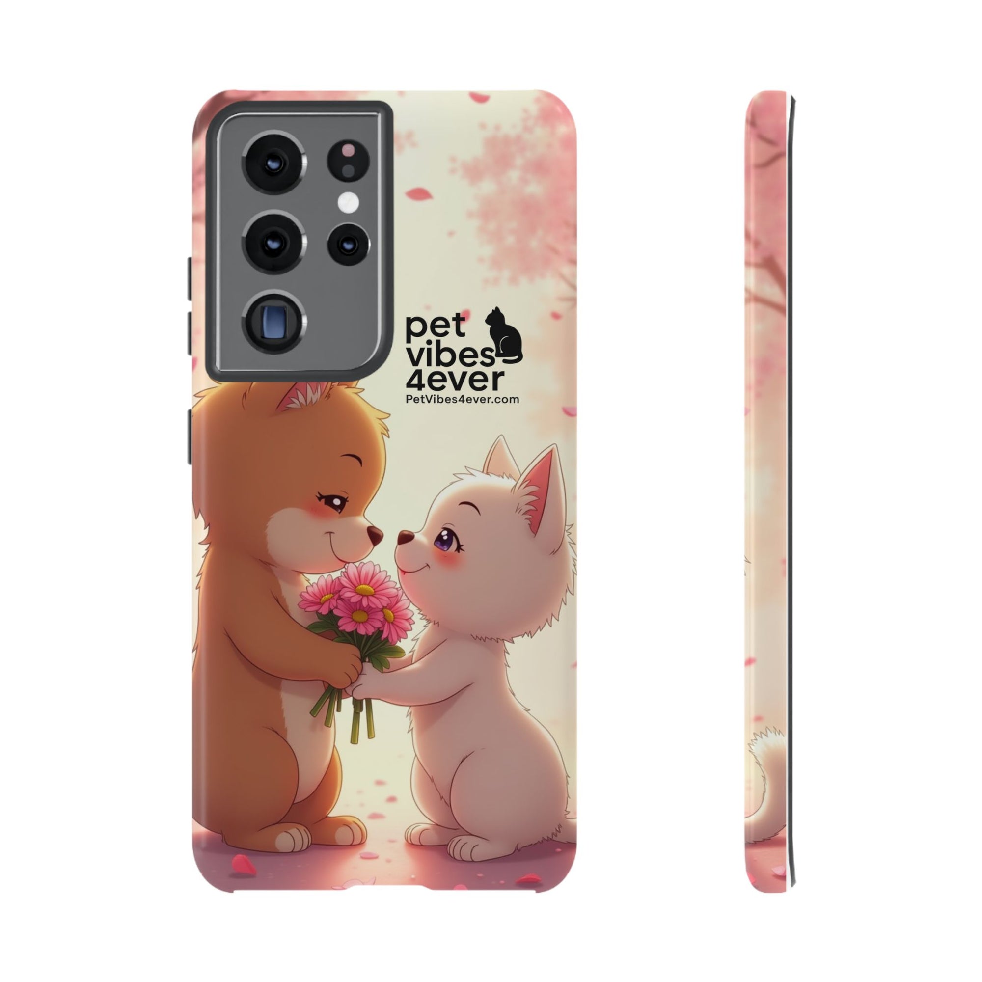 Cute Pet Themed Phone Case, Animal Lovers Gift, Valentine's Day, Cute Phone Cover, Pet Vibes Forever